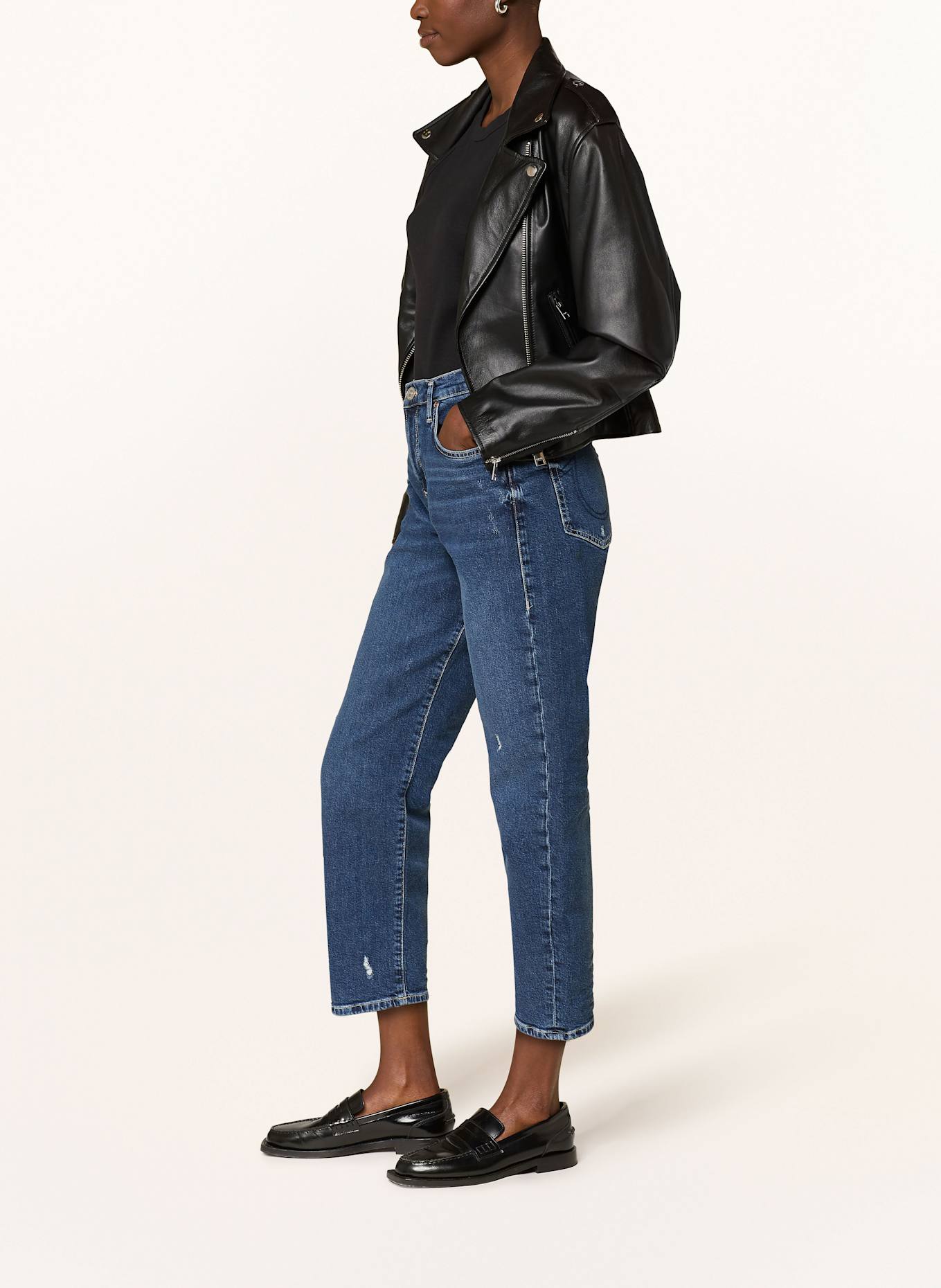 TRUE RELIGION Jeansy 7/8 HOPE: 4646 MID BLUE