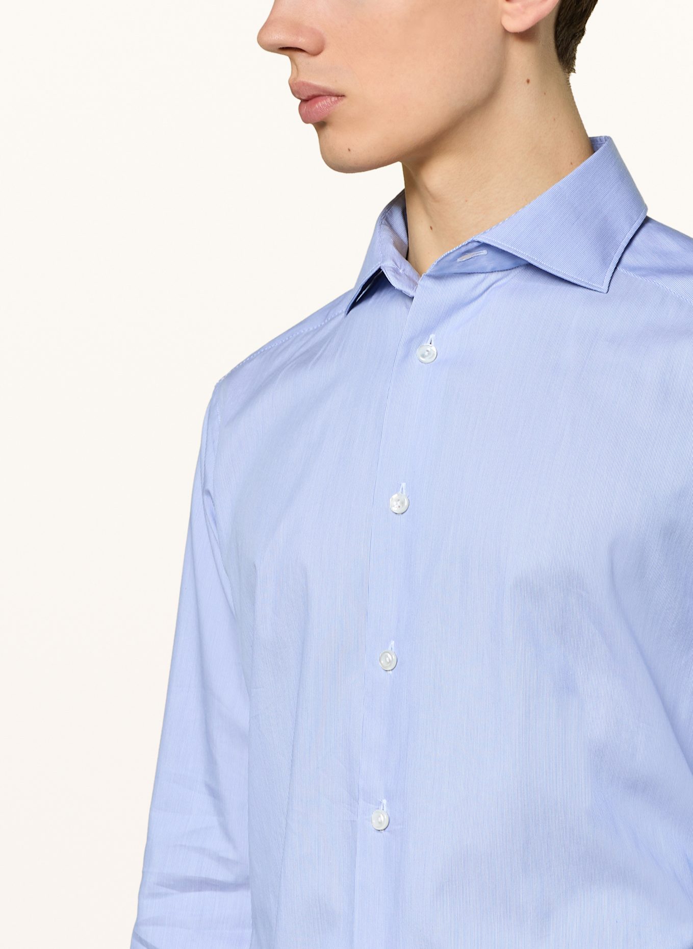 ETON Hemd Slim Fit: HELLBLAU / WEISS