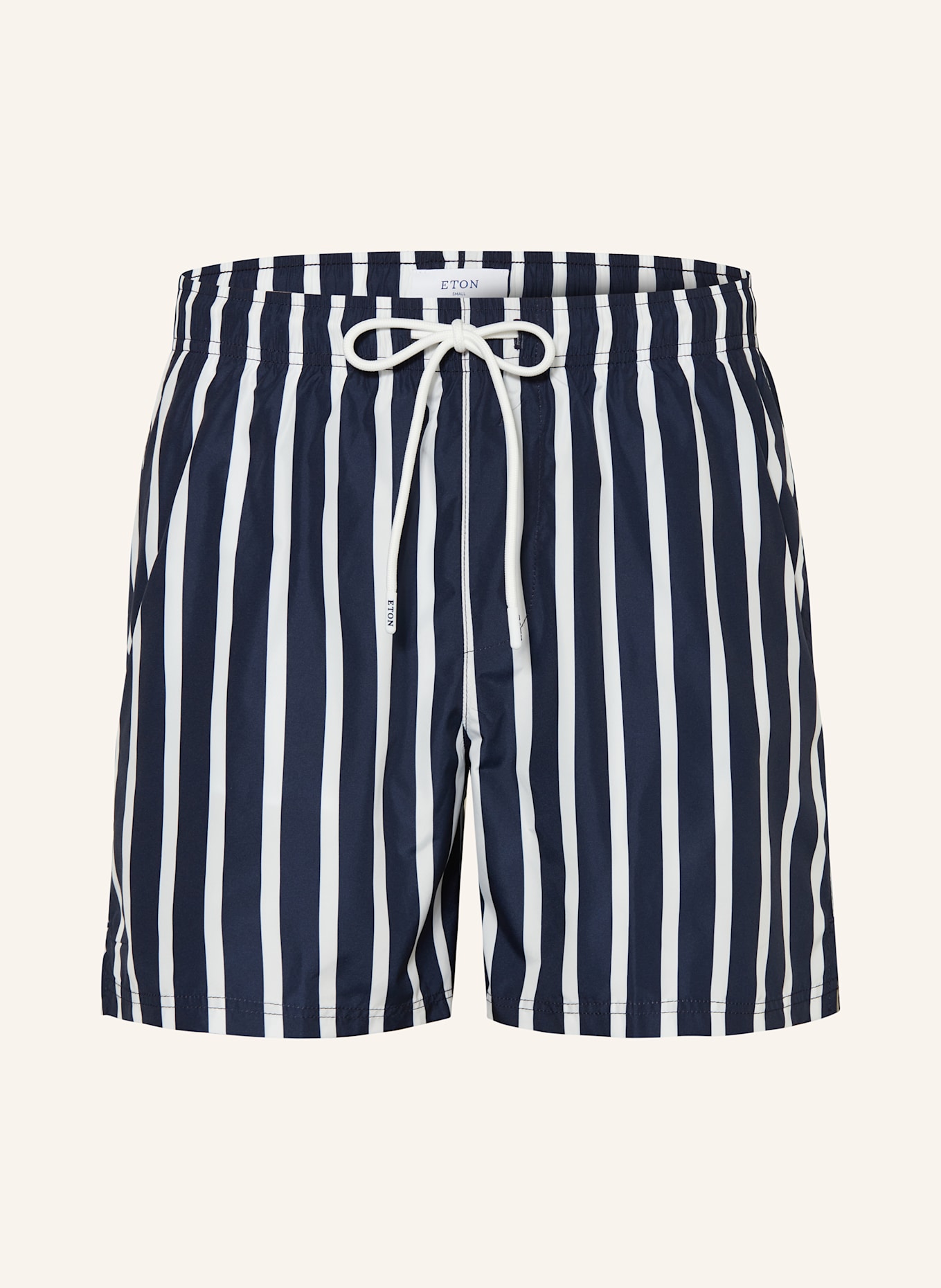 ETON Swim Shorts: WHITE / DARK BLUE