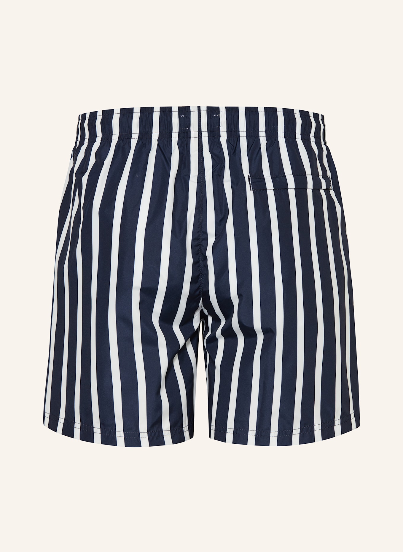 ETON Swim Shorts: WHITE / DARK BLUE