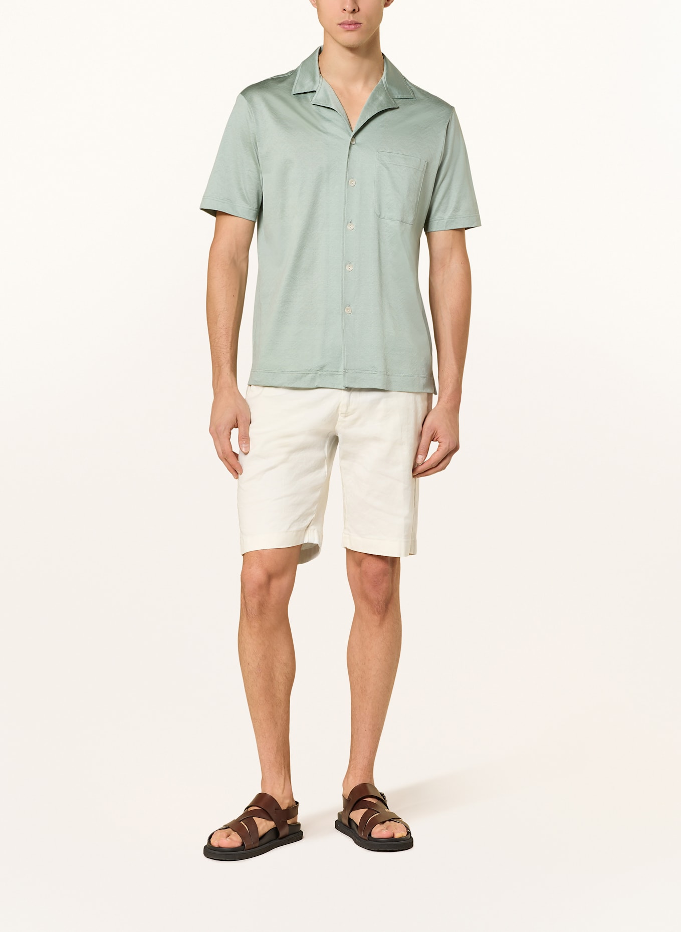 ETON Resorthemd Regular Fit: HELLGRÜN
