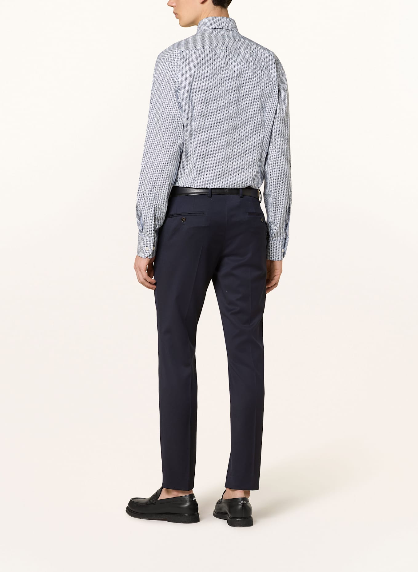 ETON Shirt contemporary fit: LIGHT BLUE / DARK BLUE / WHITE