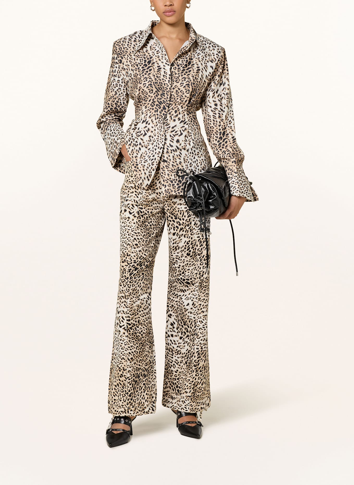 GESTUZ Marlenehose GZLEONIA: HELLBRAUN / BRAUN / DUNKELBRAUN