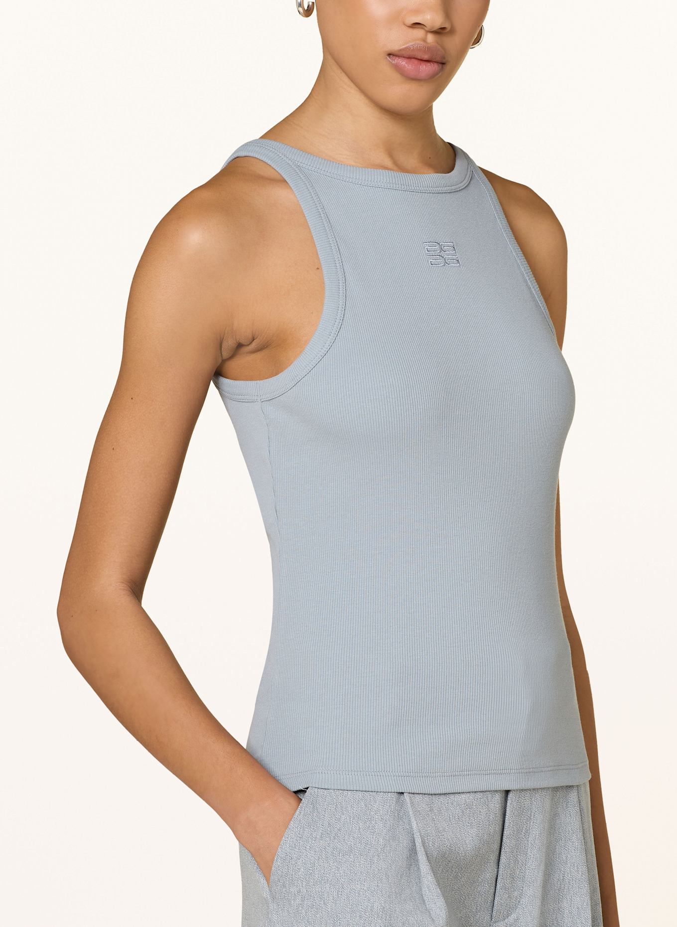 GZdrew Logo Scoop Tank 2.0 | Grey Blue GZdrew Logo Scoop Tank 2.0 | Grey Blue