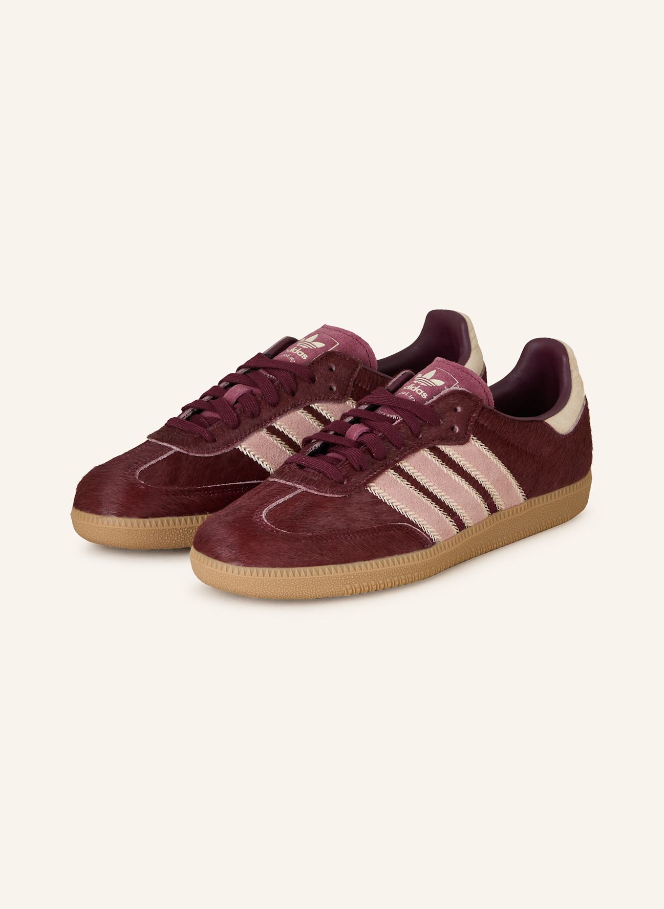 adidas Originals Sneaker SAMBA OG: DUNKELROT/ HELLROSA/ BEIGE