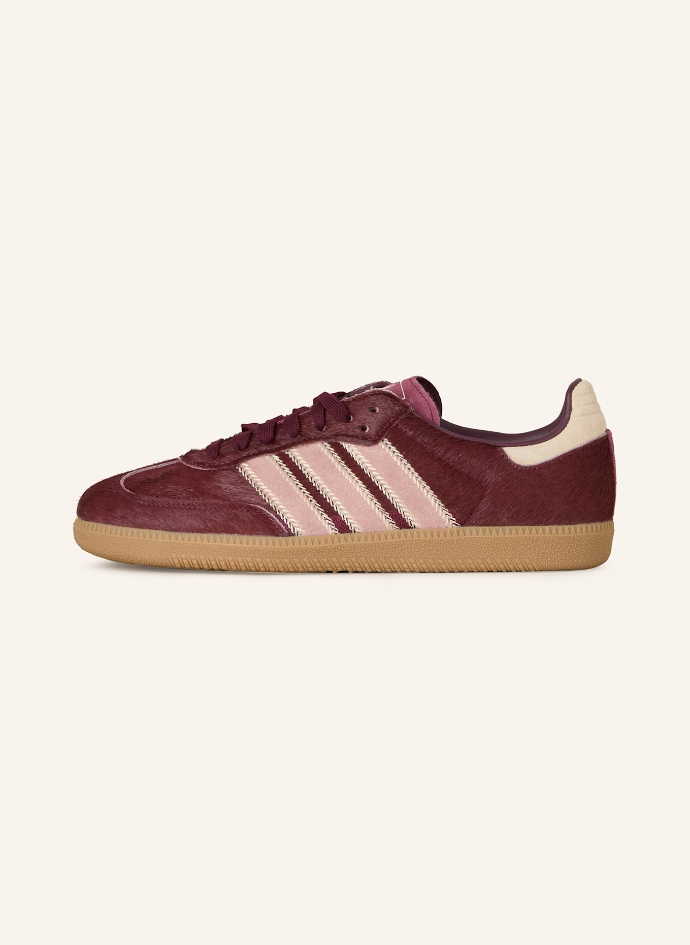 adidas Originals Sneaker SAMBA OG: DUNKELROT/ HELLROSA/ BEIGE
