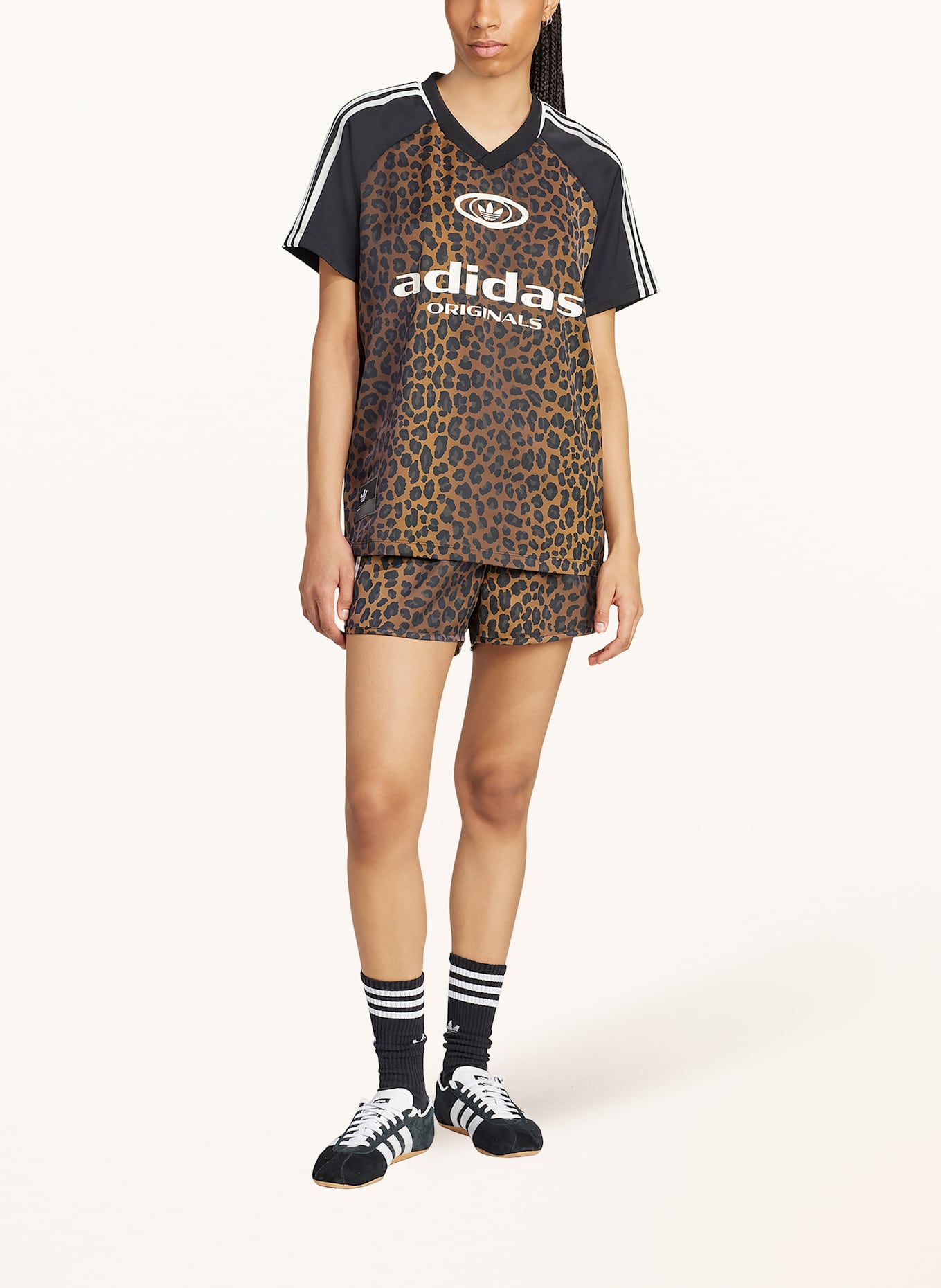 adidas Originals T-Shirt: BRAUN / DUNKELBRAUN / DUNKELGRAU