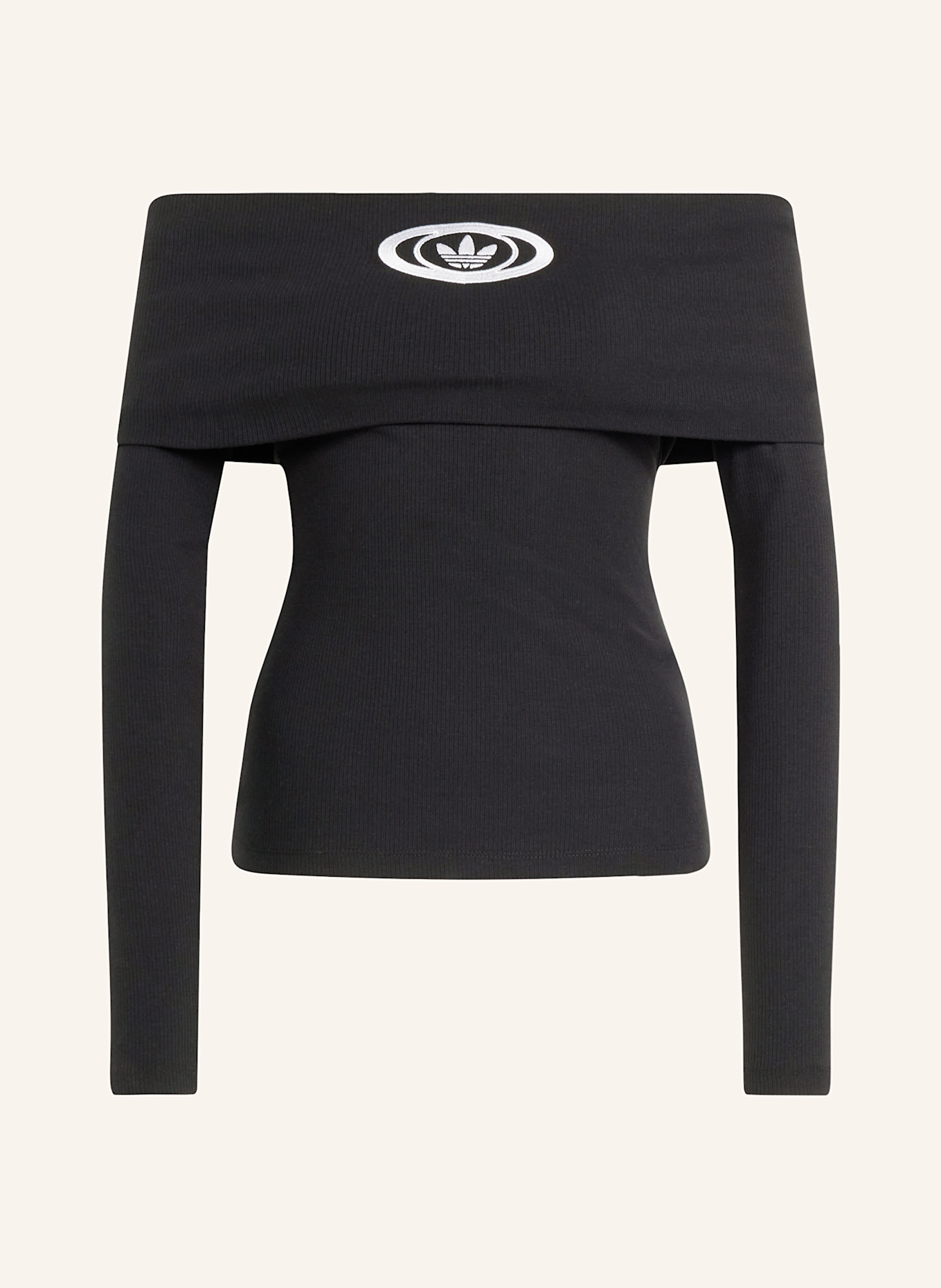 Tシャツ・カットソー [ADIDAS] Adicolor Off Shoulder Long Sleeve : 2color adidas Originals Adicolor Off Shoulder Long Sleeve Black JD0274