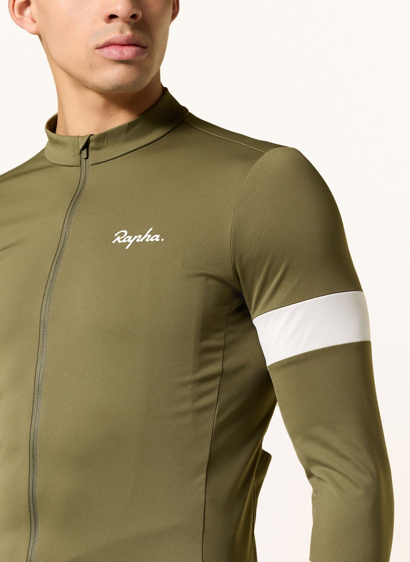 Rapha Radtrikot CORE THERMAL: OLIV / WEISS