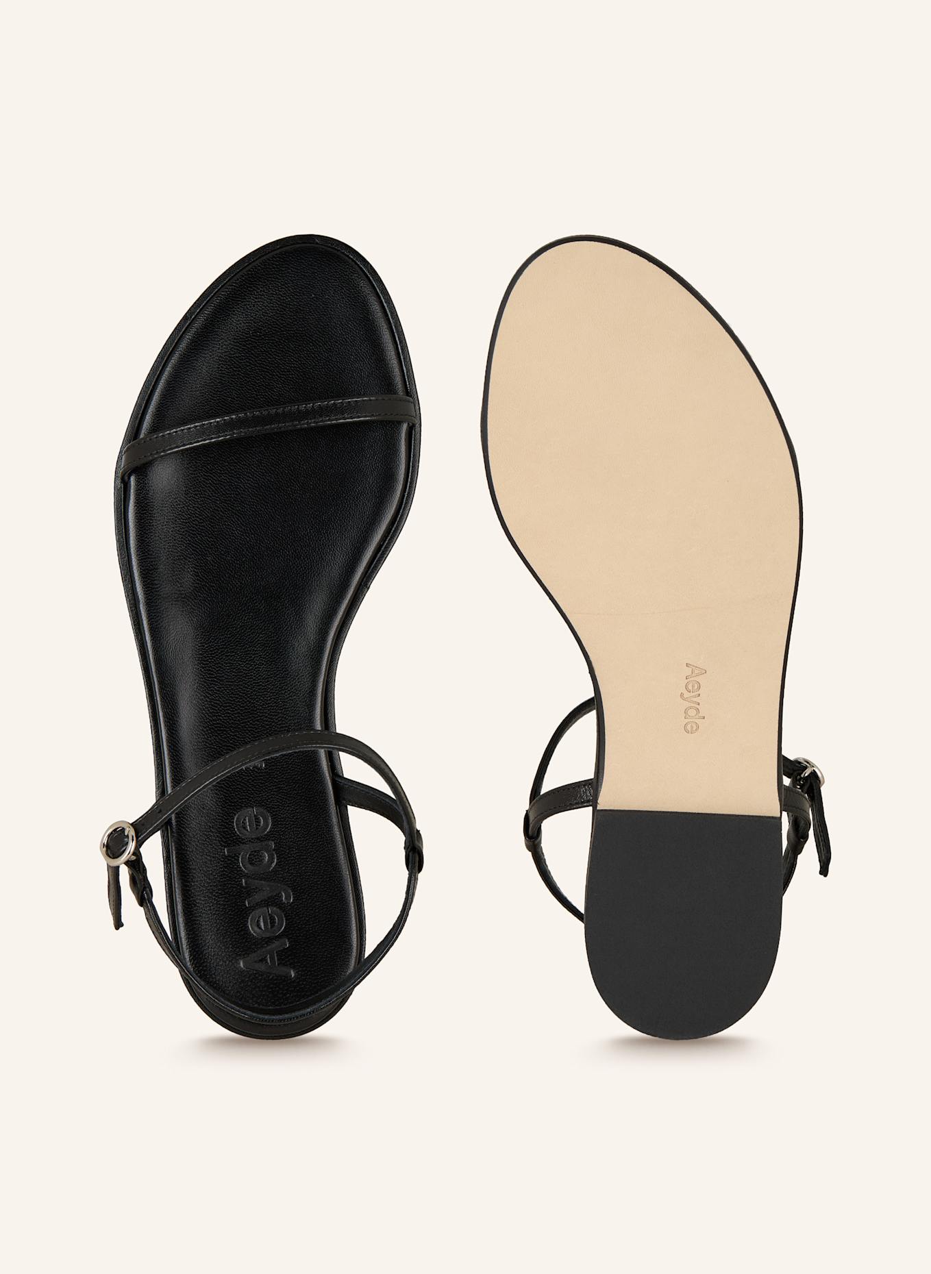 Aeyde Sandalen NETTIE: SCHWARZ
