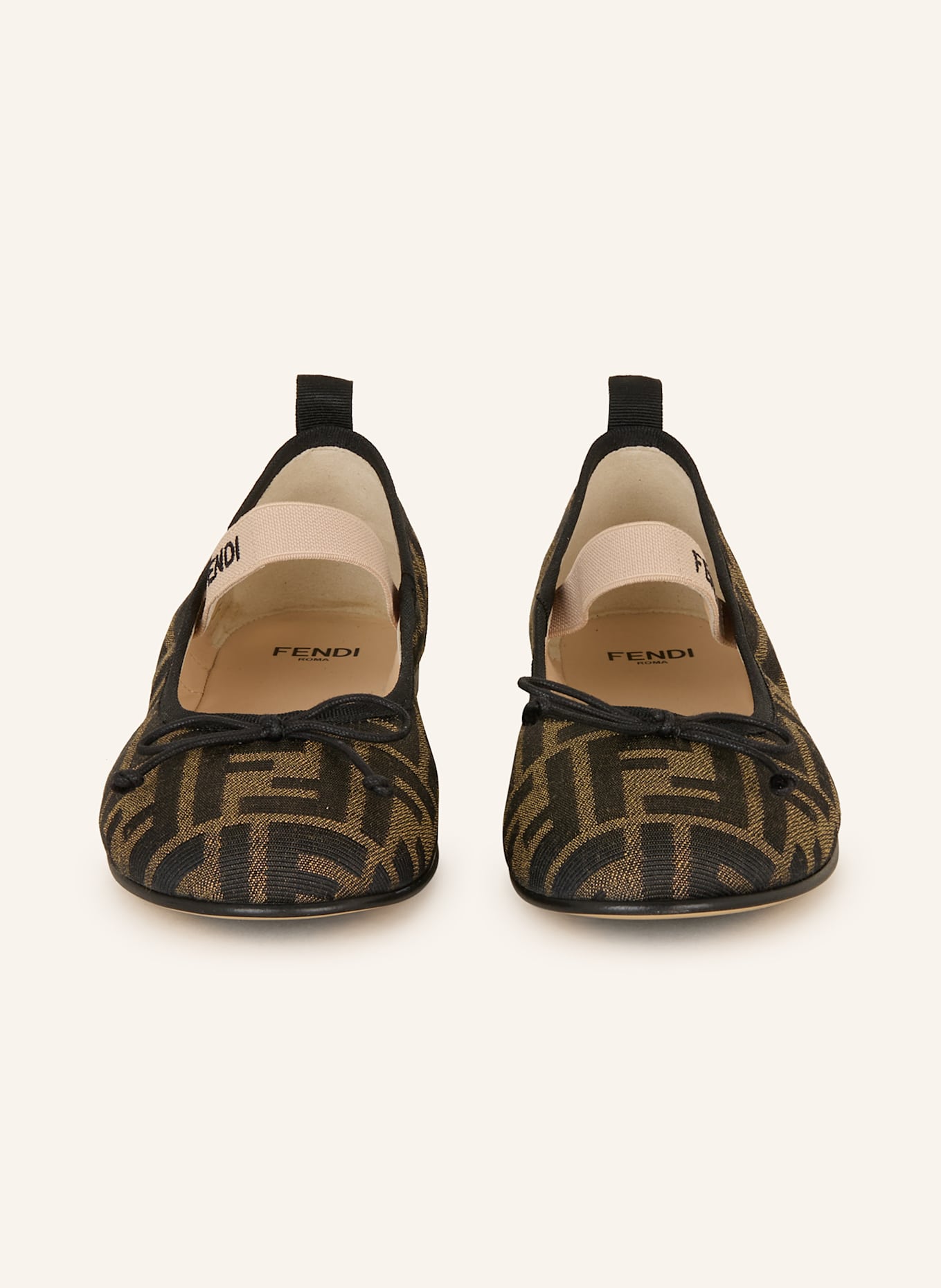 FENDI Ballerinas: BEIGE/ SCHWARZ