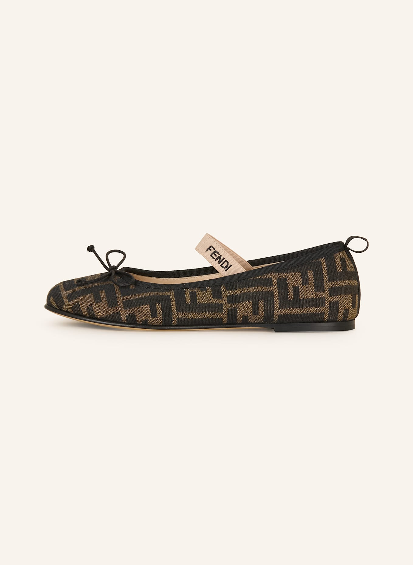 FENDI Ballerinas: BEIGE/ SCHWARZ