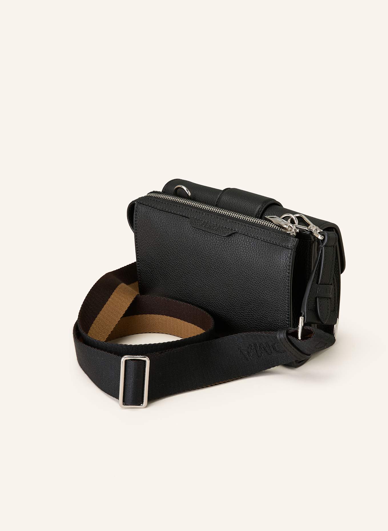 FENDI Umhängetasche BAGUETTE DOUBLE: SCHWARZ