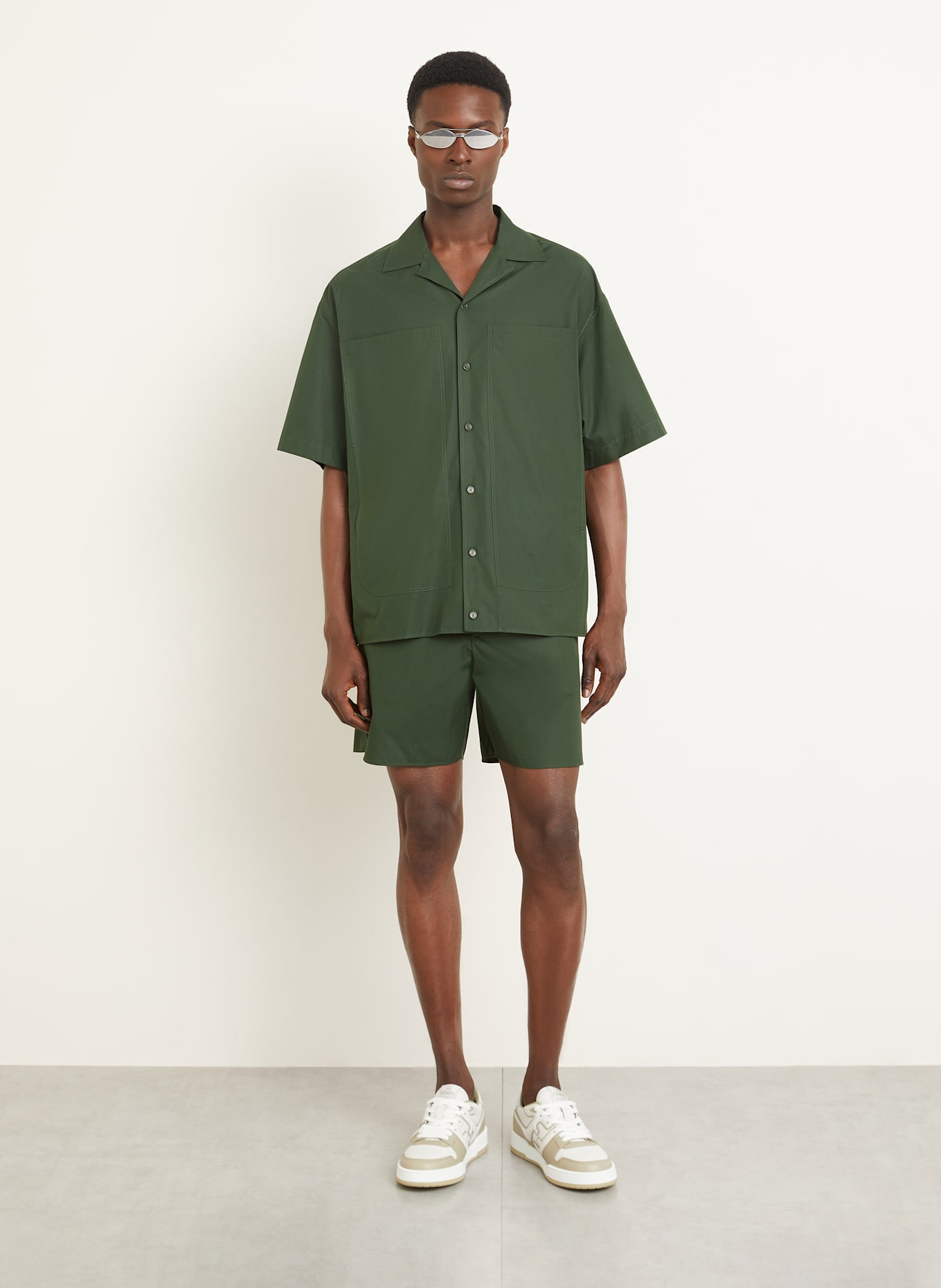 FENDI Resorthemd Comfort Fit: DUNKELGRÜN