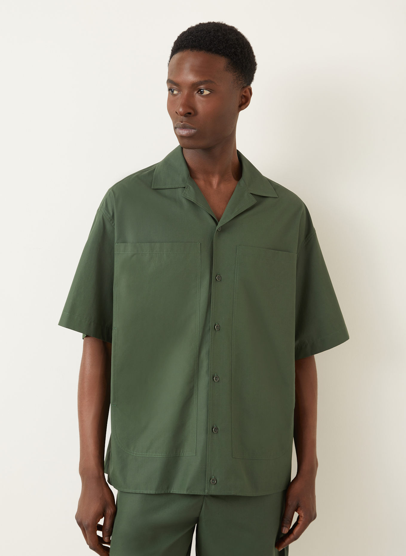 FENDI Resorthemd Comfort Fit: DUNKELGRÜN