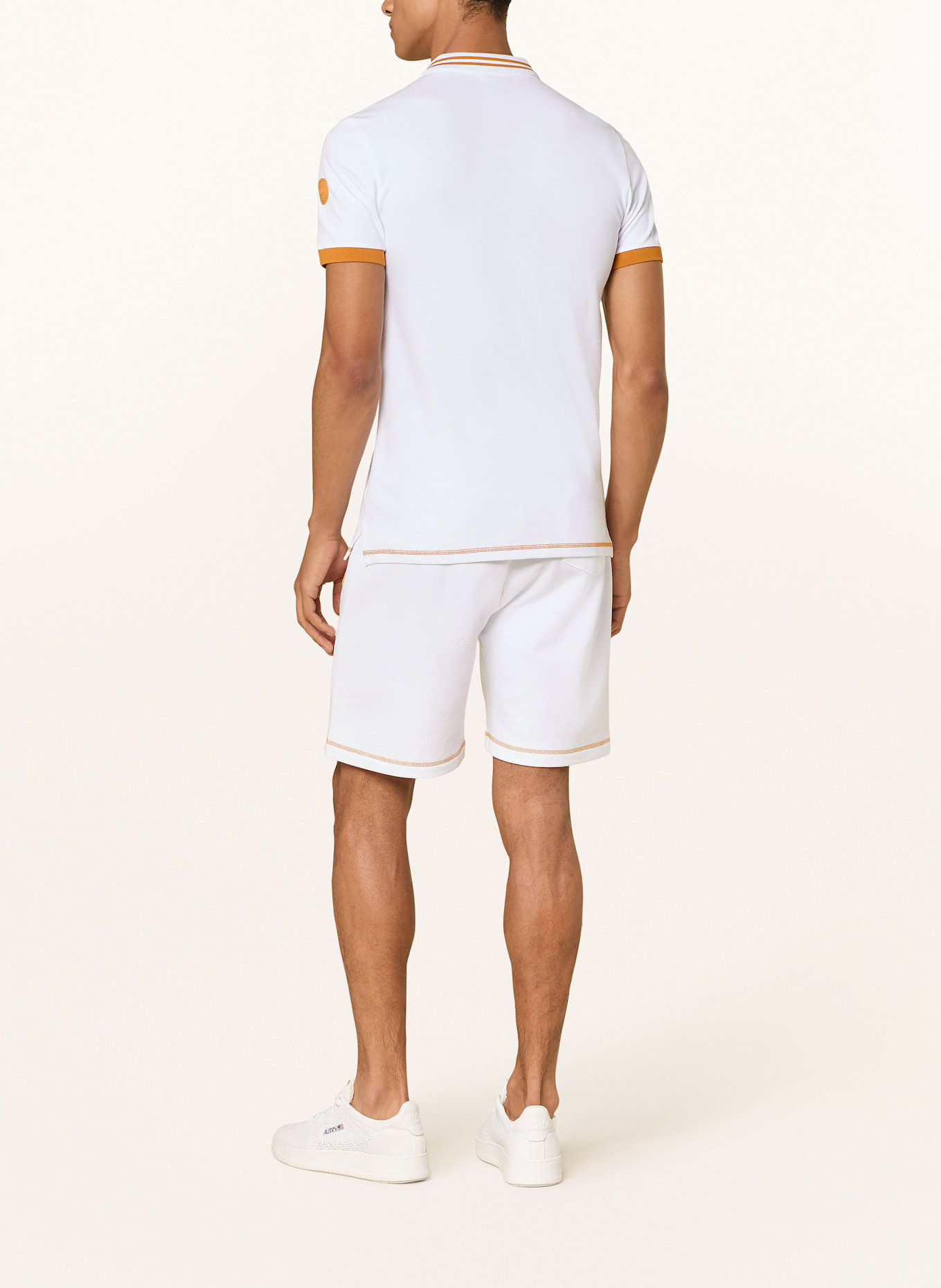 COLMAR Piqué poloshirt Regular Fit: WIT