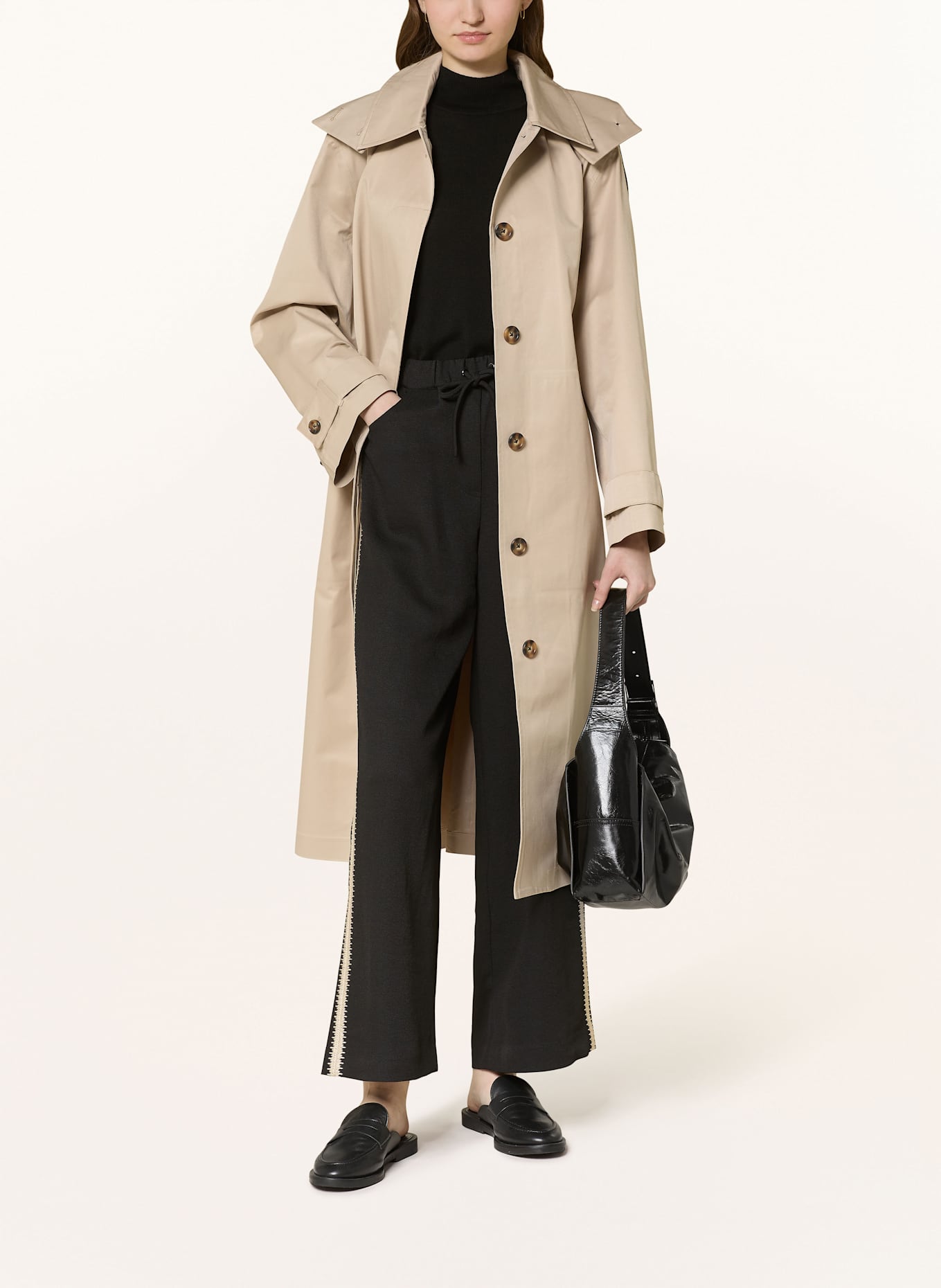 InWear Trencz MYLAHLIW z odpinanym kapturem: BEŻOWY