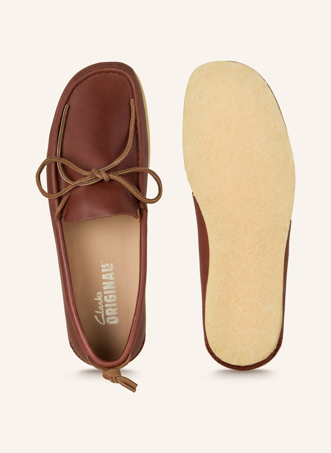 Clarks ORIGINALS Slippery GODNEY: HNĚDÁ