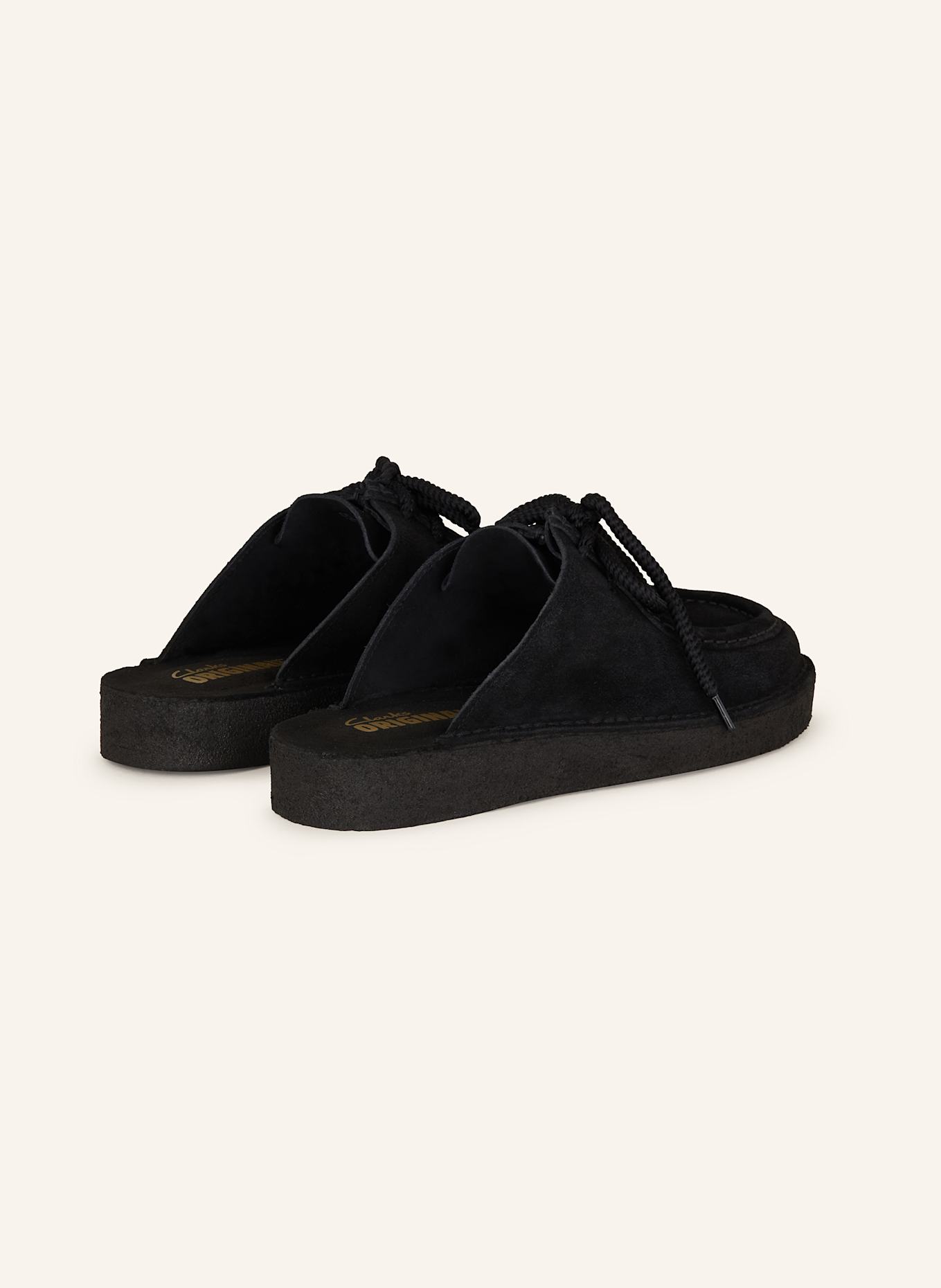 Clarks ORIGINALS Pantofle DSRTNOMAD: ČERNÁ