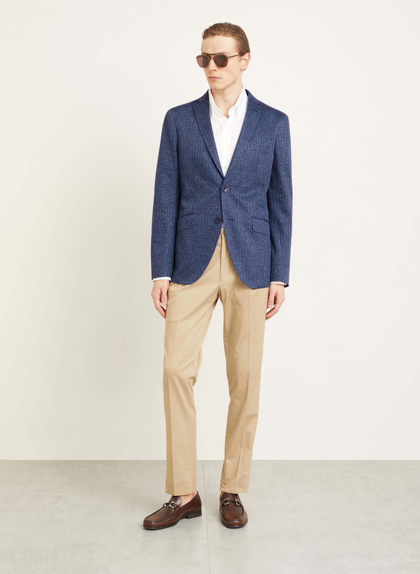 ETRO Sakko Regular Fit mit Leinen: B0655 PALE BLUE