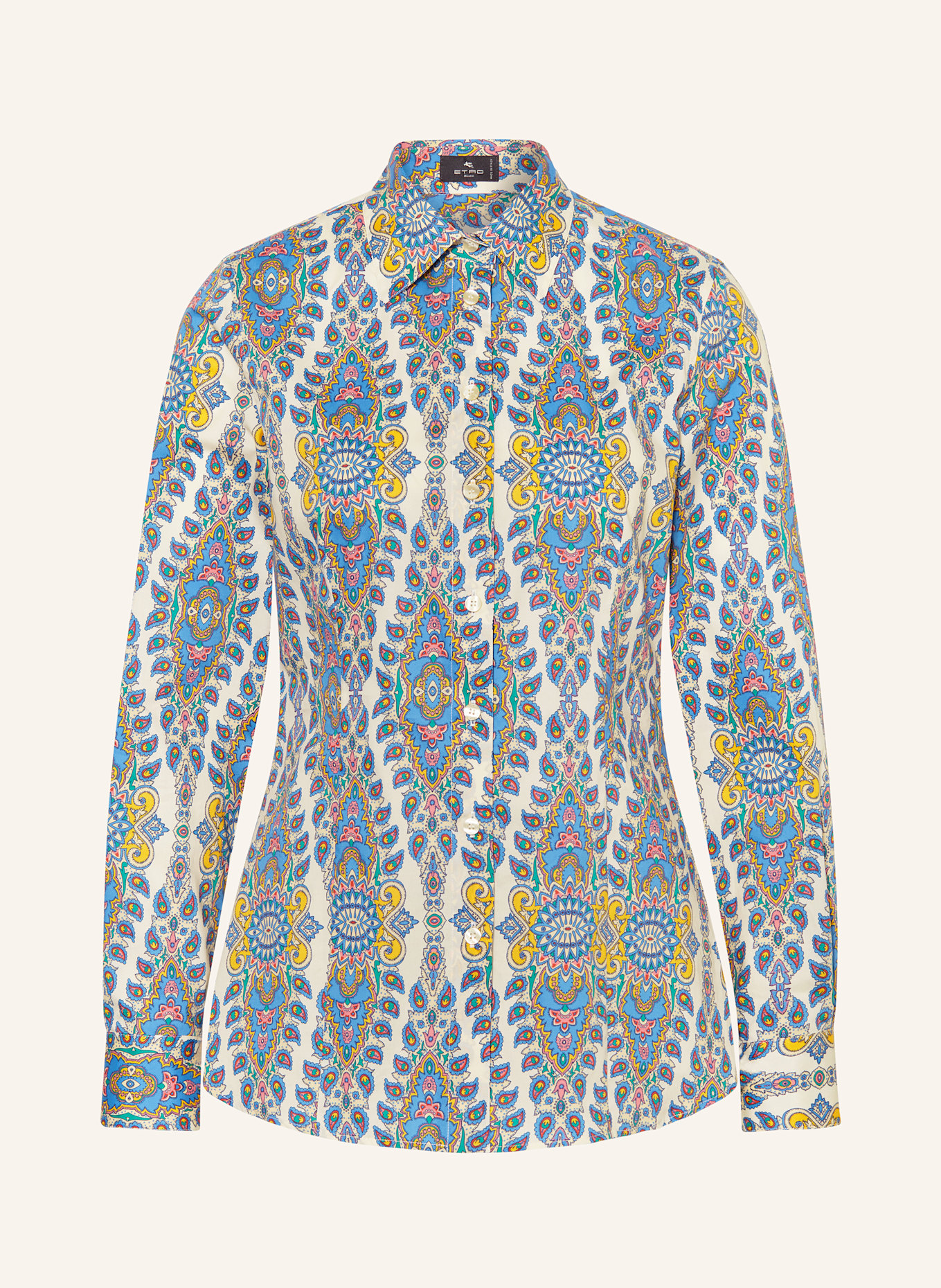 ETRO Koszula: NIEBIESKI / CIEMNOŻÓŁTY / MOCNORÓŻOWY