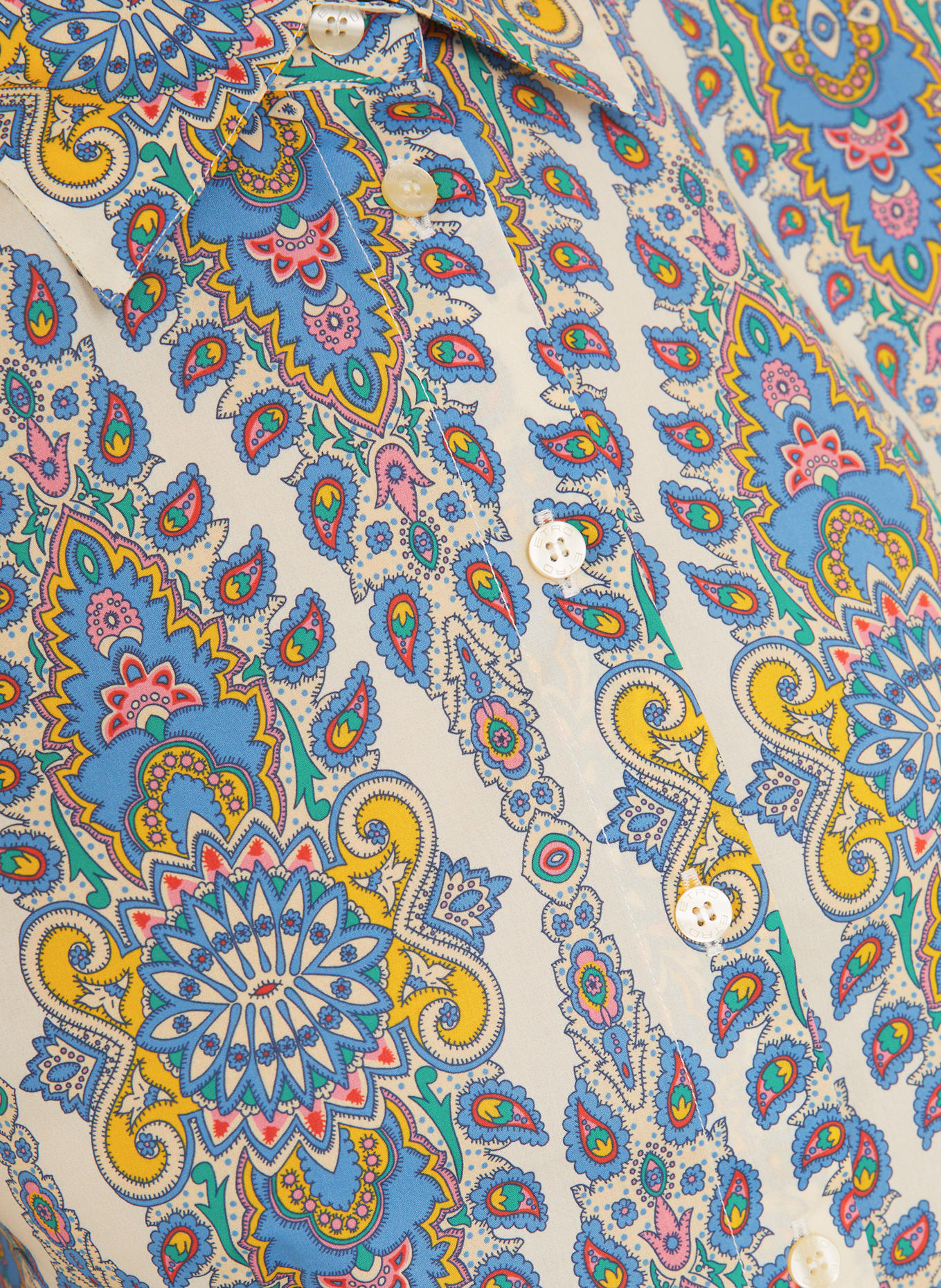 ETRO Koszula: NIEBIESKI / CIEMNOŻÓŁTY / MOCNORÓŻOWY