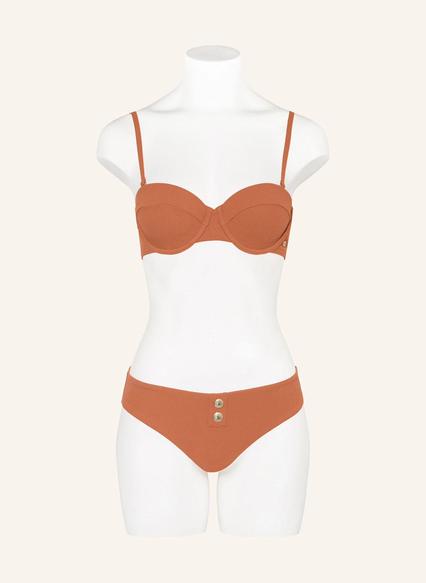 TOMMY HILFIGER Bügel-Bikini-Top: DUNKELORANGE