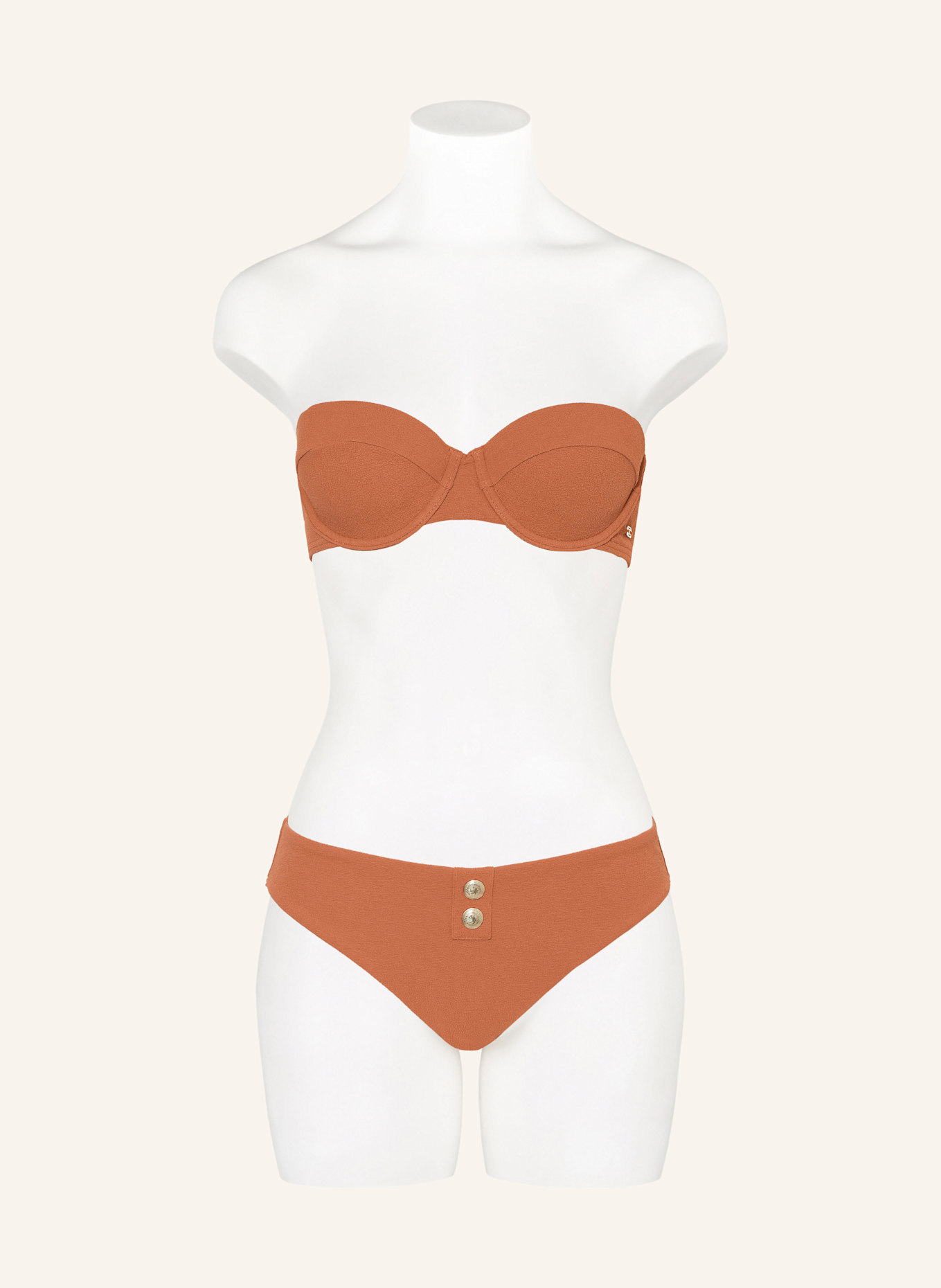 TOMMY HILFIGER Bügel-Bikini-Top: DUNKELORANGE