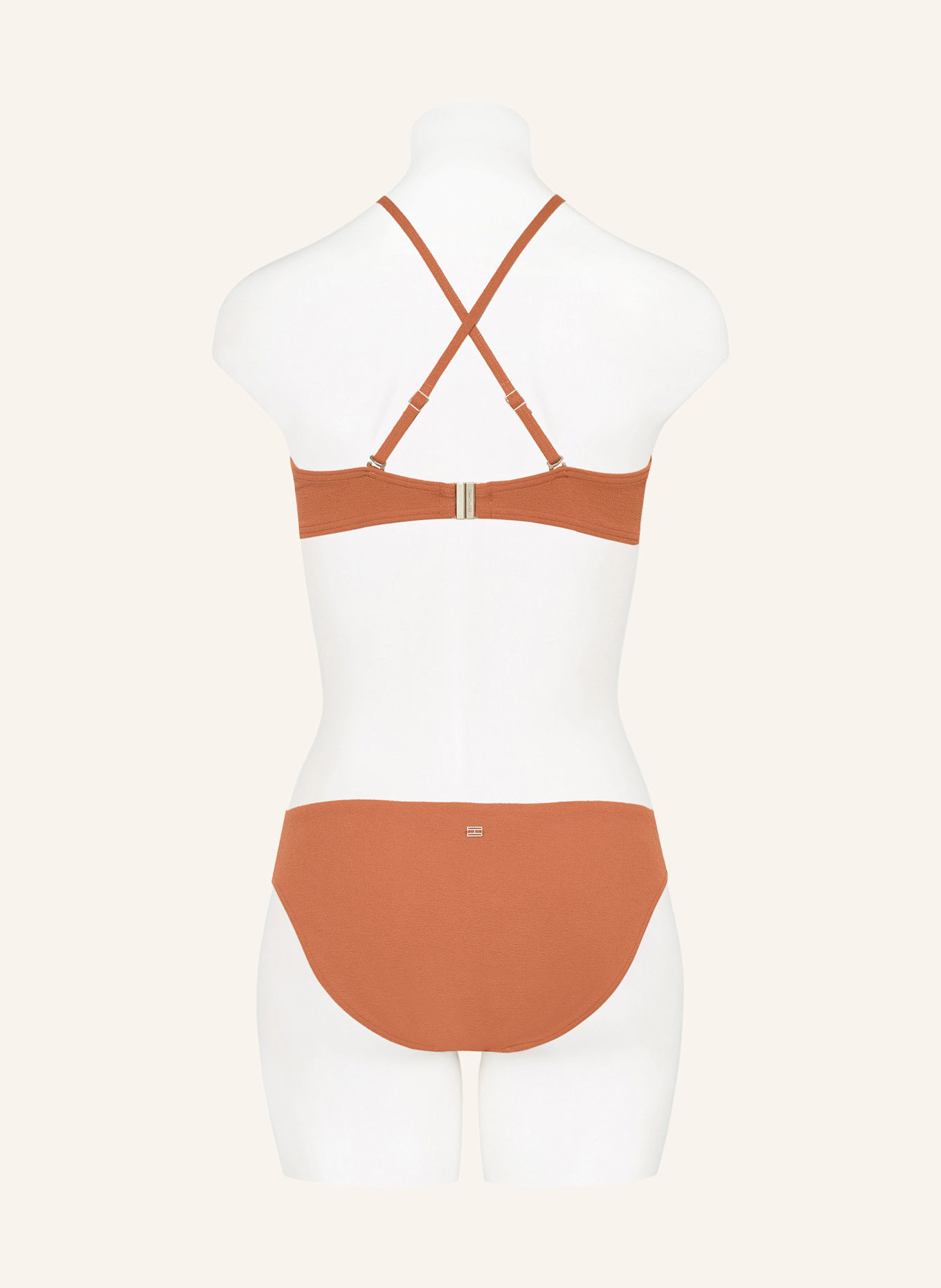 TOMMY HILFIGER Bügel-Bikini-Top: DUNKELORANGE