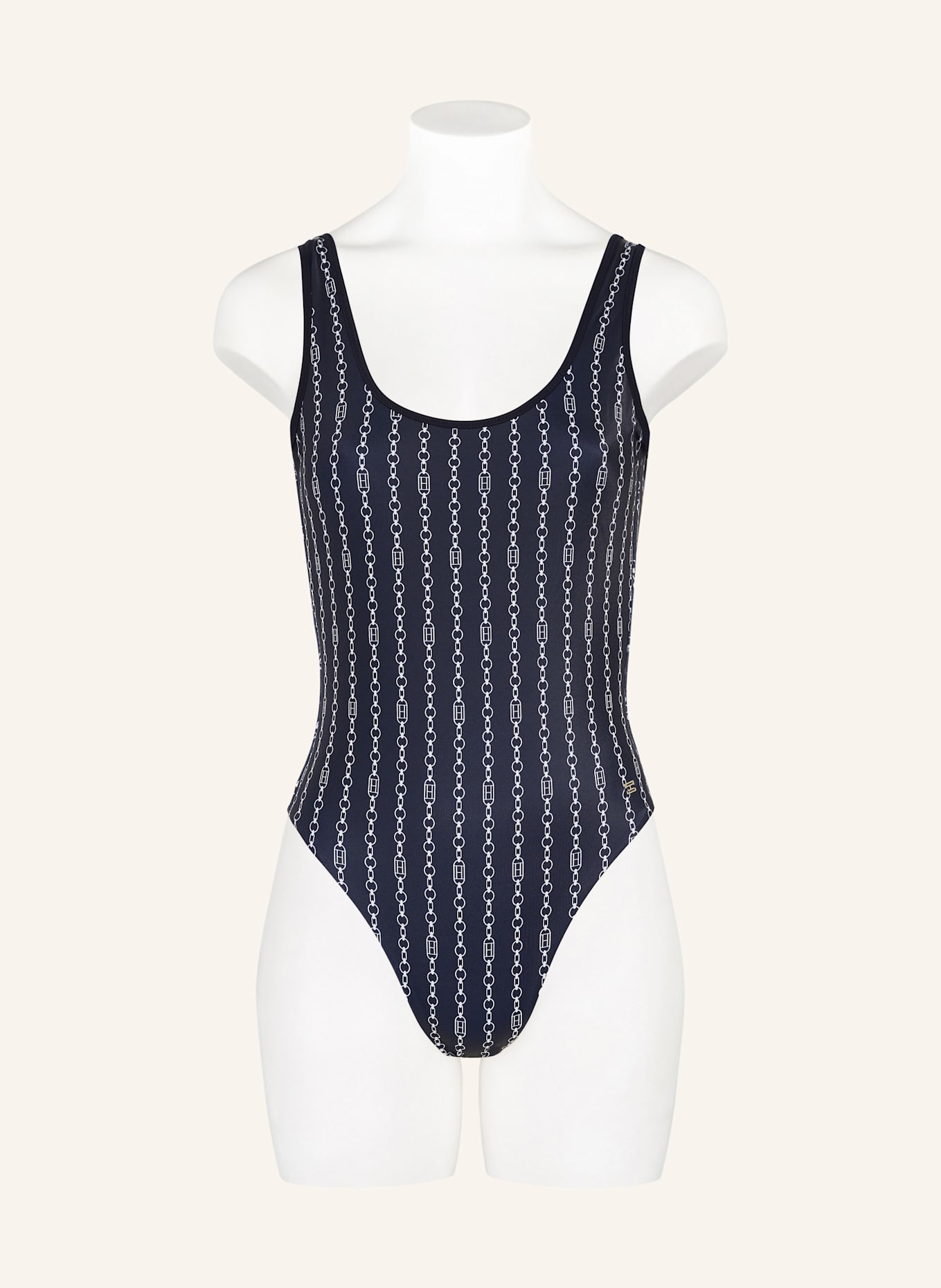 TOMMY HILFIGER Badeanzug: DUNKELBLAU