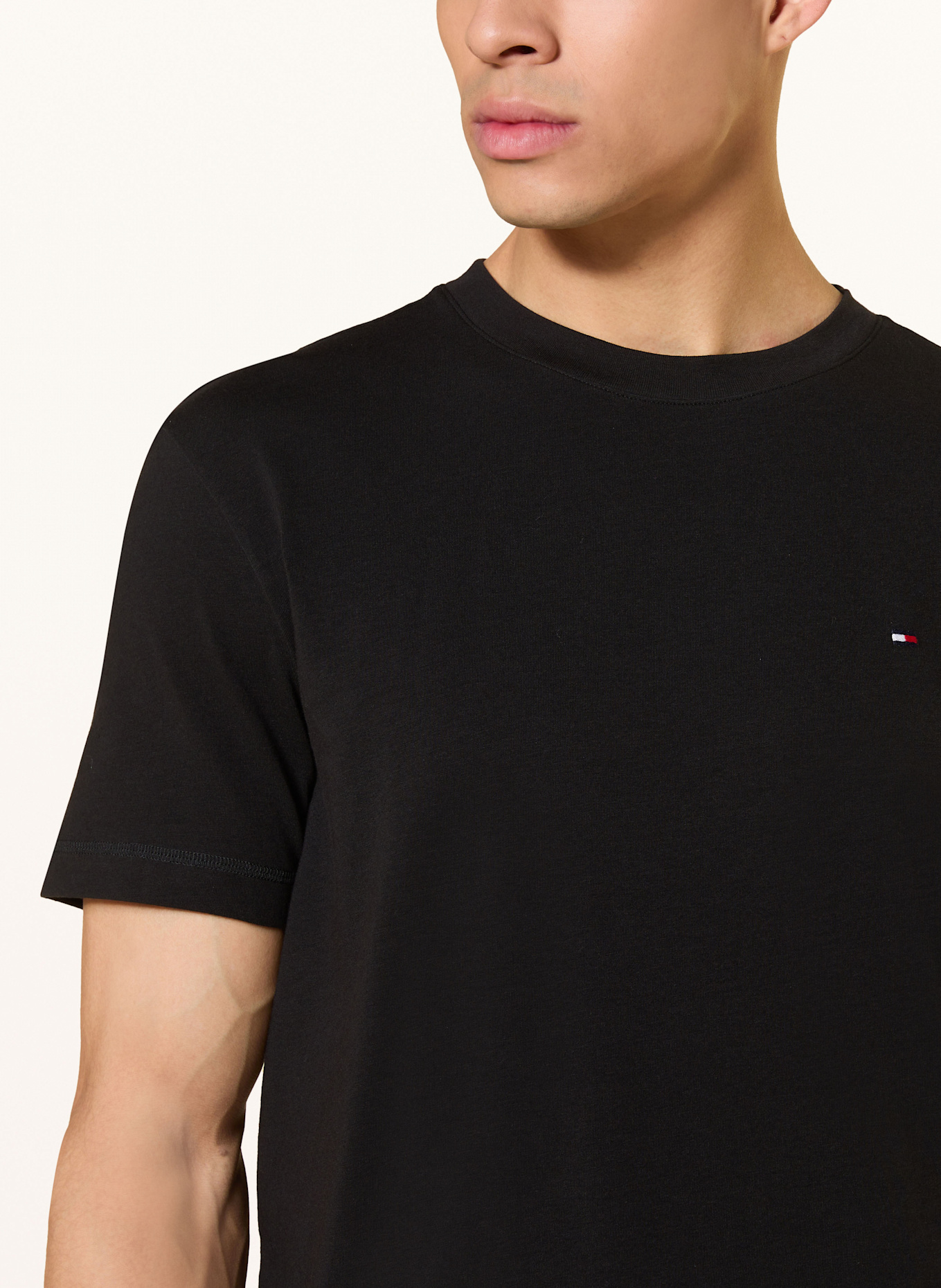 tommy Reloj HILFIGER Schlafshirt: SCHWARZ