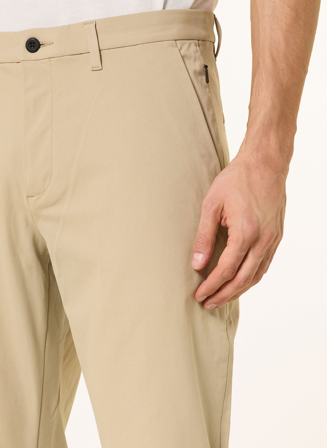 TOMMY HILFIGER Chino DENTON Straight Fit: SVĚTLE HNĚDÁ