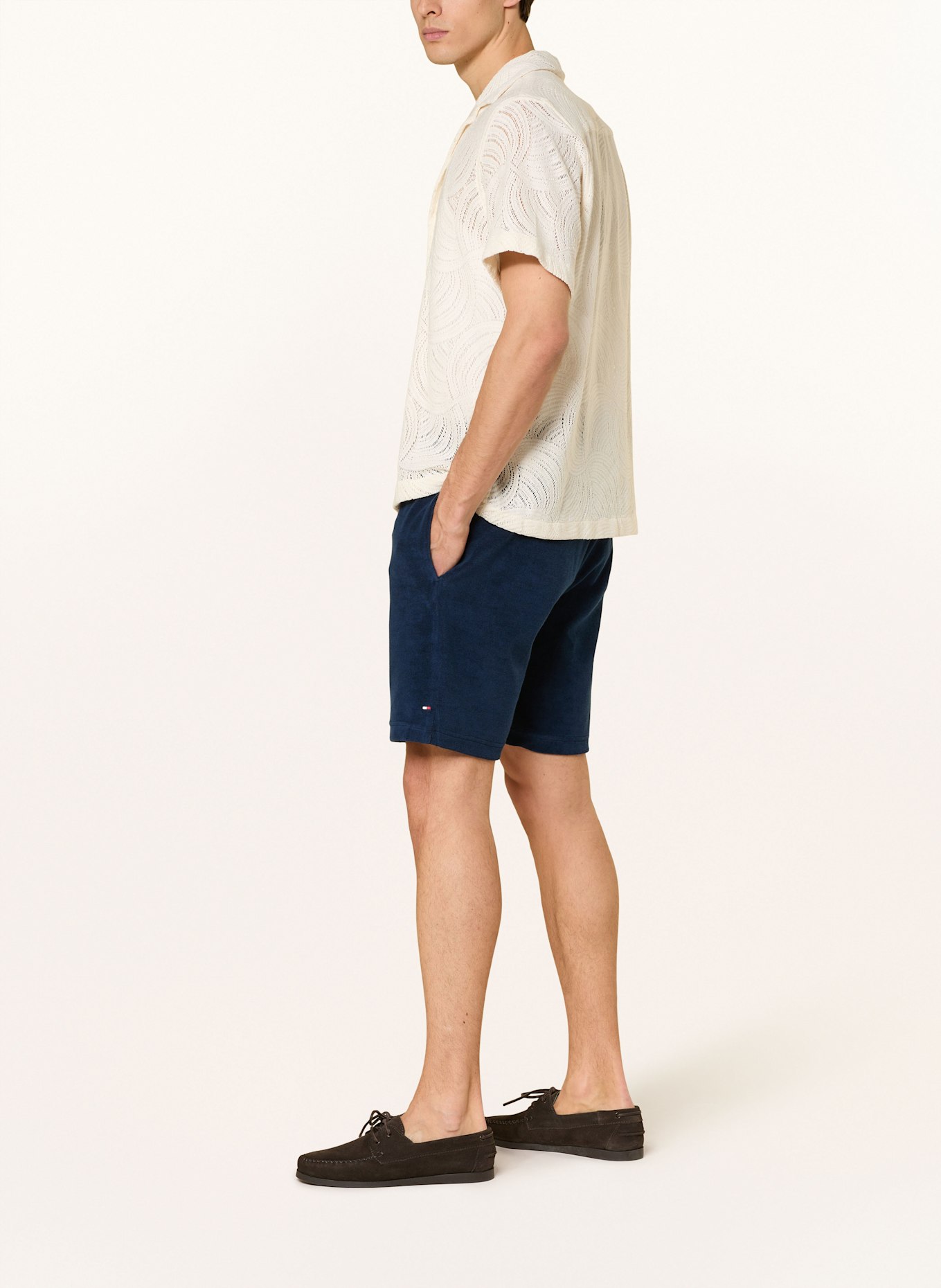 TOMMY HILFIGER Frotteeshorts: DUNKELBLAU