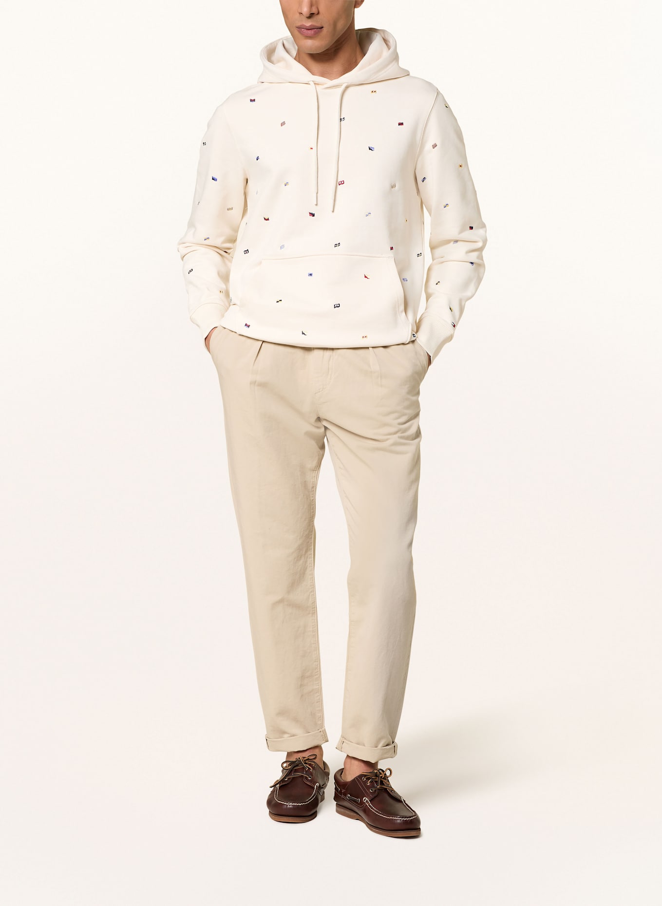 TOMMY HILFIGER Bluza z kapturem: ECRU