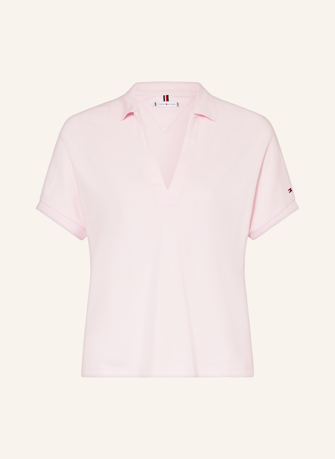 TOMMY HILFIGER Piqué polo shirt: PINK