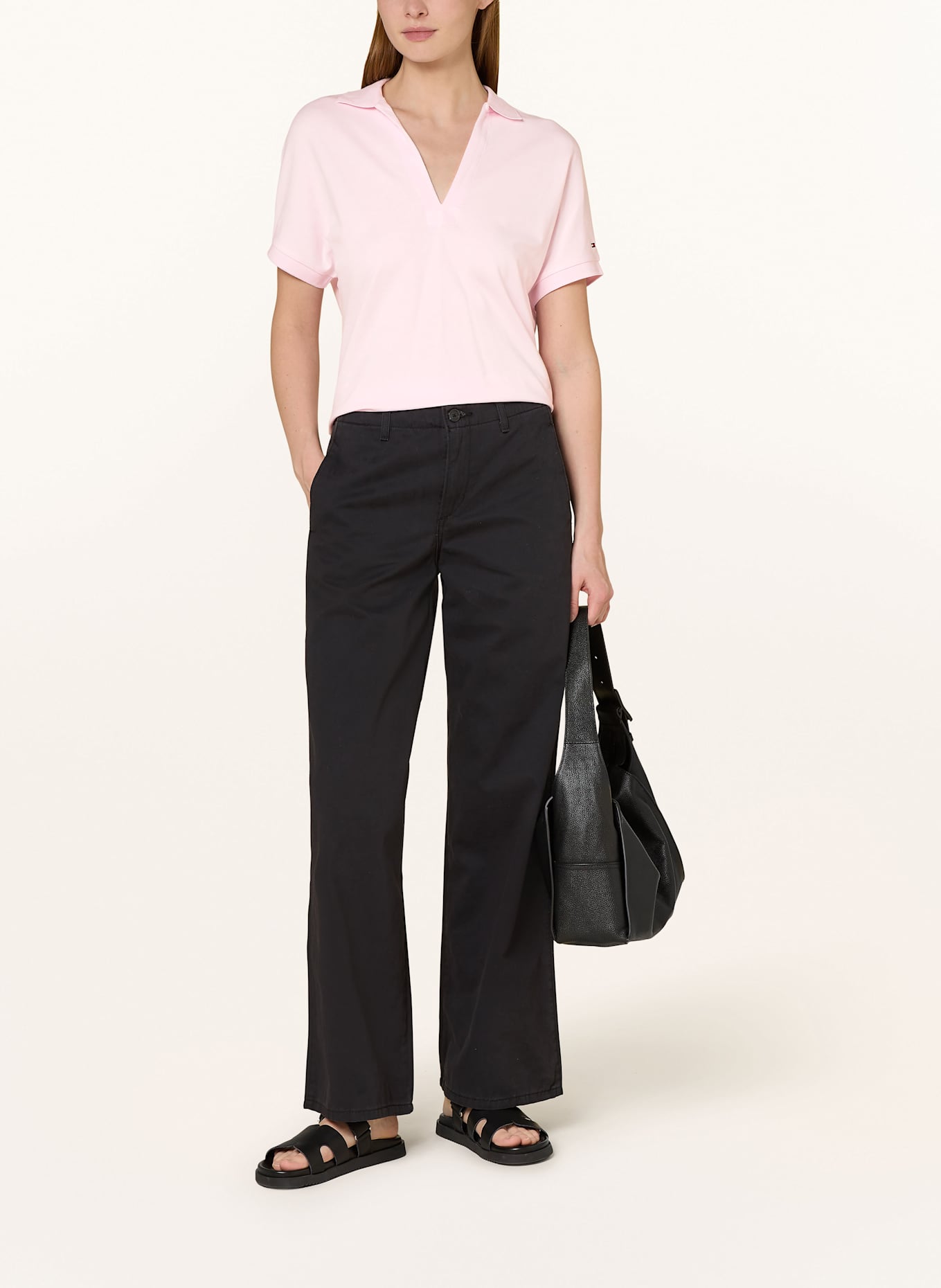 TOMMY HILFIGER Piqué polo shirt: PINK