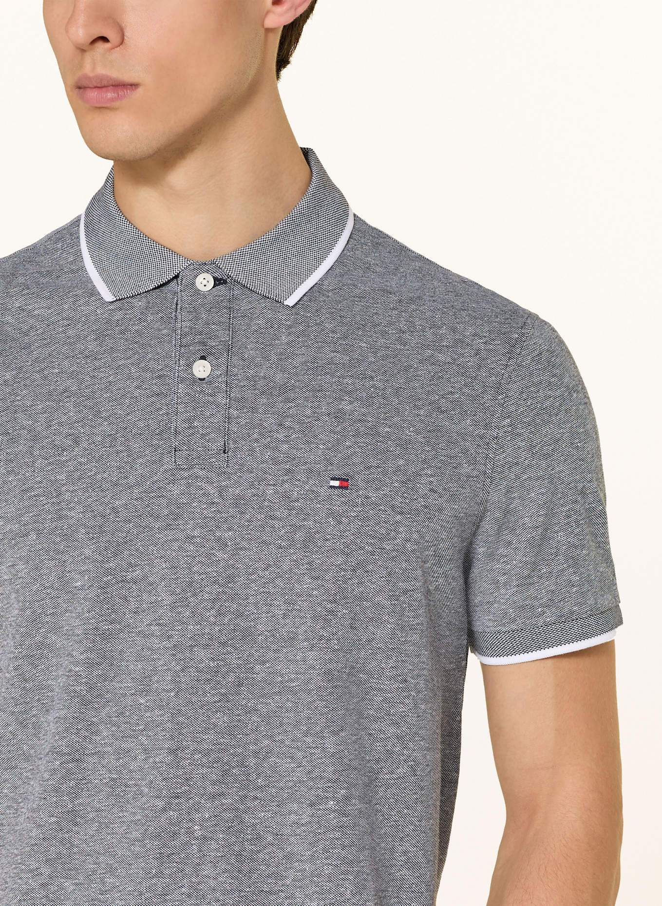 TOMMY HILFIGER Piqué-Poloshirt: BLAU