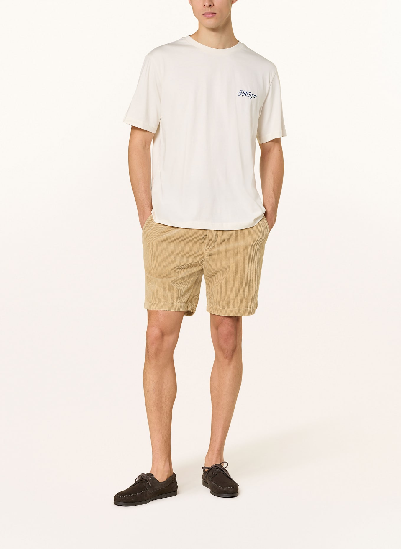 TOMMY HILFIGER Szorty sztruksowe: JASNOBRĄZOWY