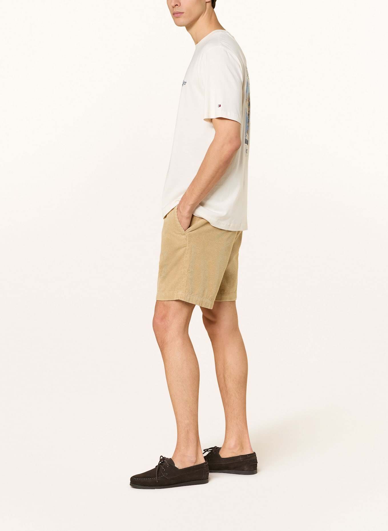 TOMMY HILFIGER Szorty sztruksowe: JASNOBRĄZOWY