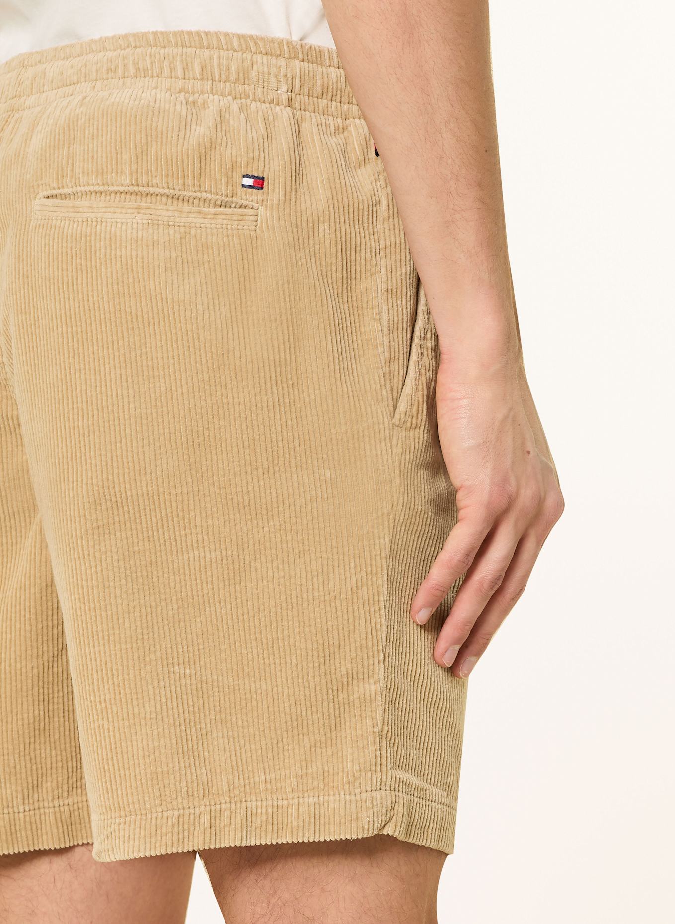 TOMMY HILFIGER Szorty sztruksowe: JASNOBRĄZOWY