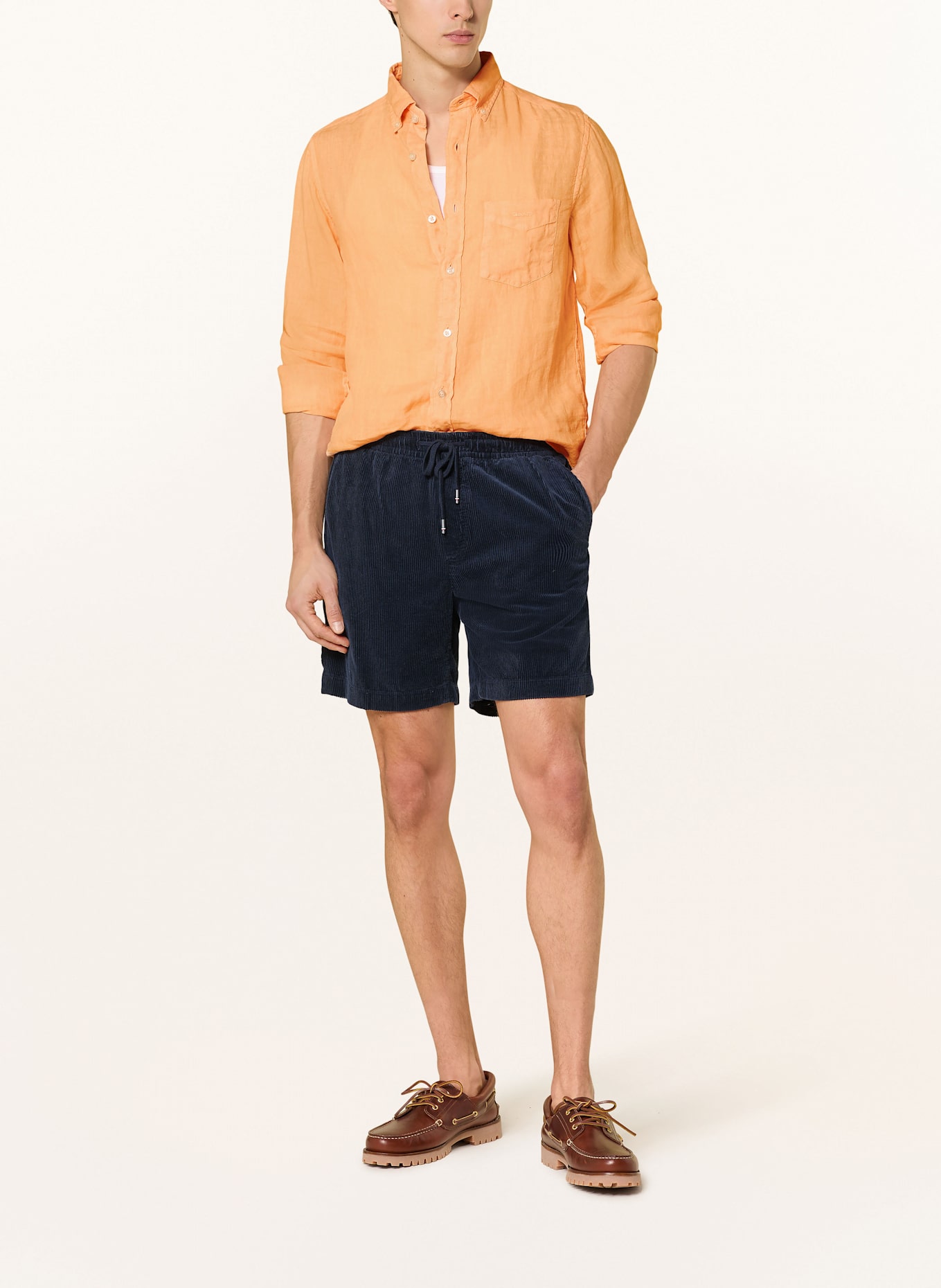 TOMMY HILFIGER Cordshorts: DUNKELBLAU
