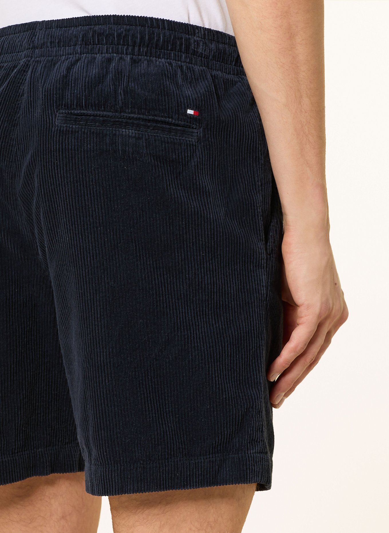 TOMMY HILFIGER Cordshorts: DUNKELBLAU