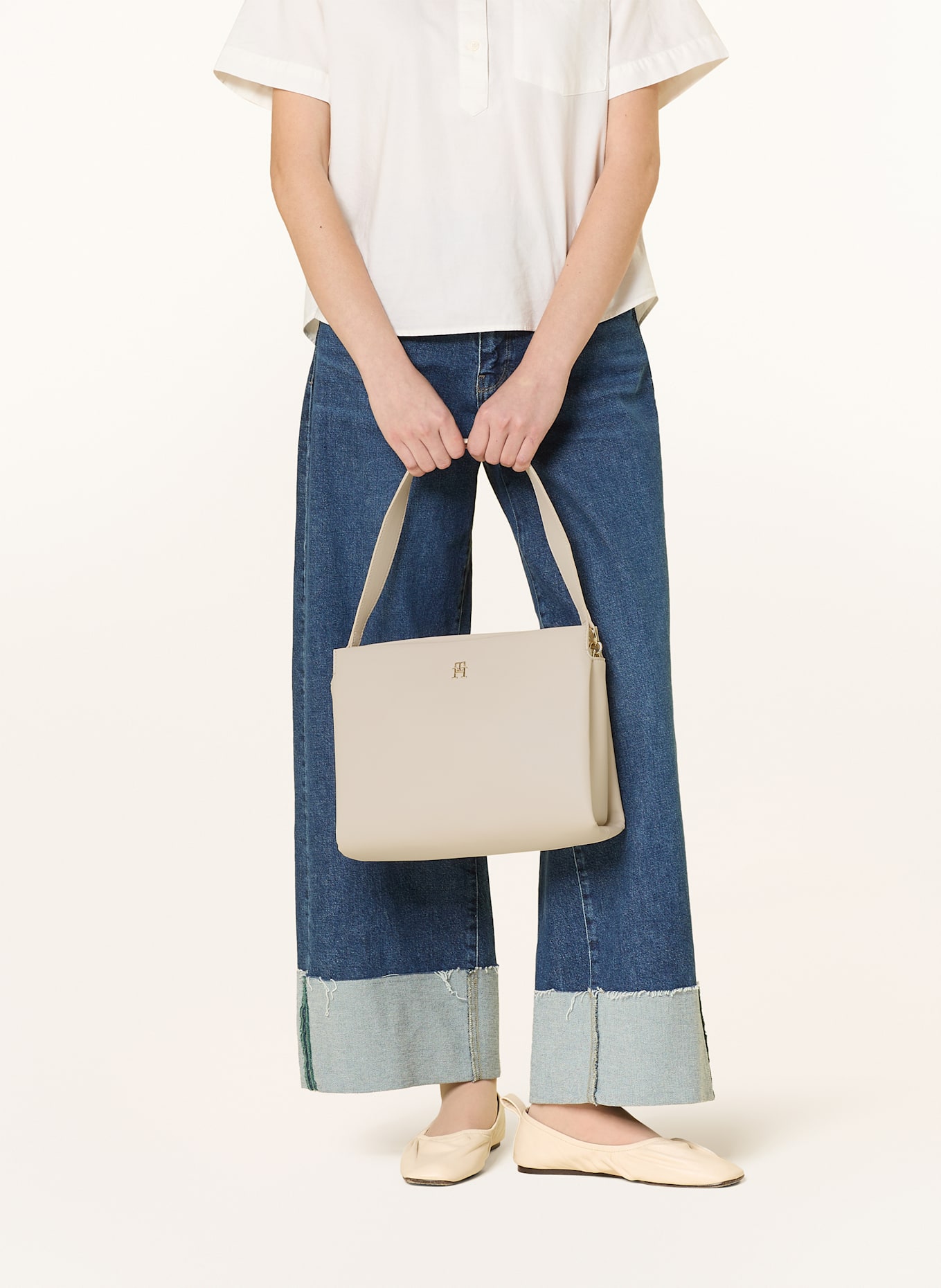 TOMMY HILFIGER Handtasche: CREME