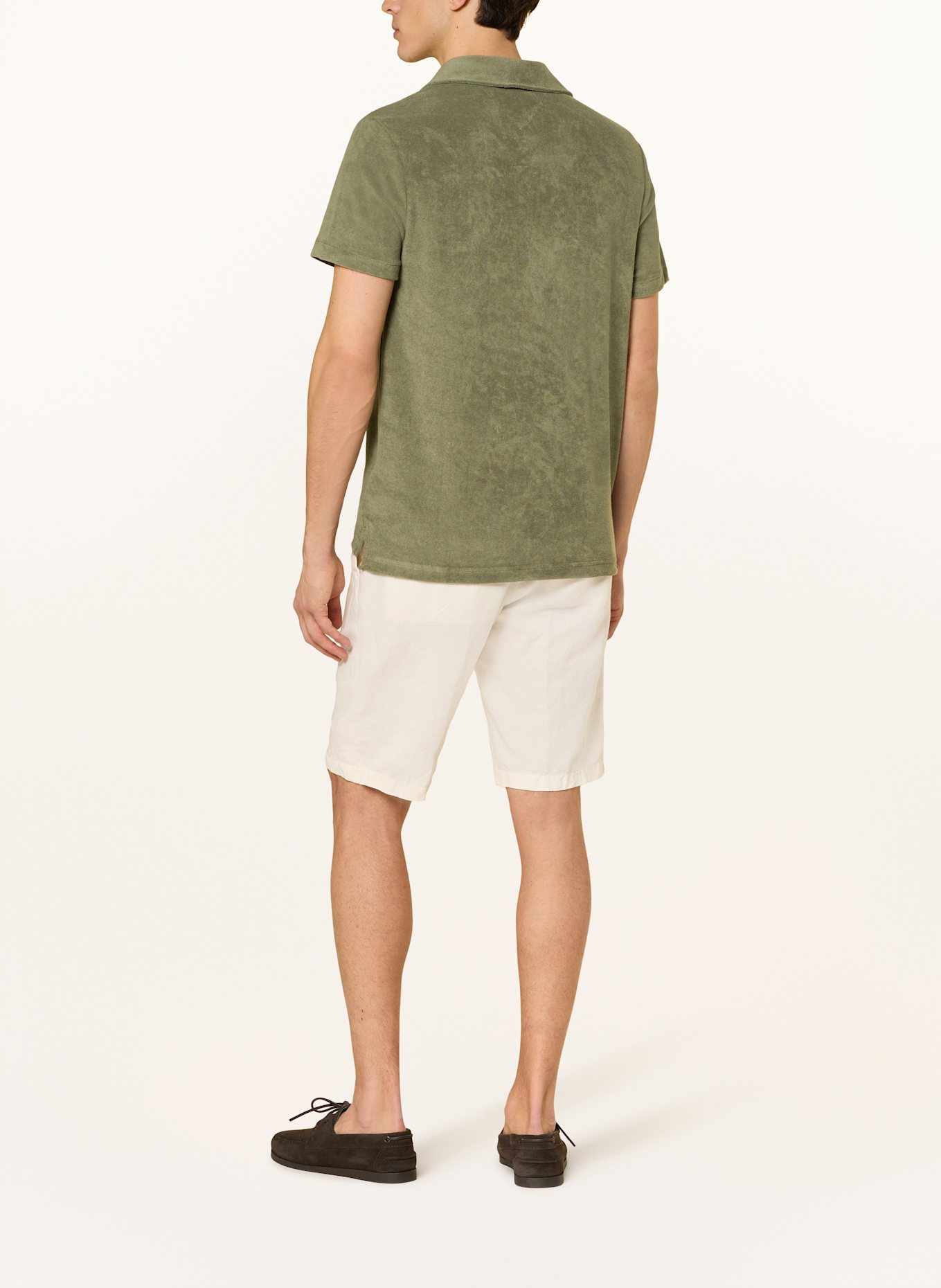 TOMMY HILFIGER Frottee-Poloshirt: OLIV