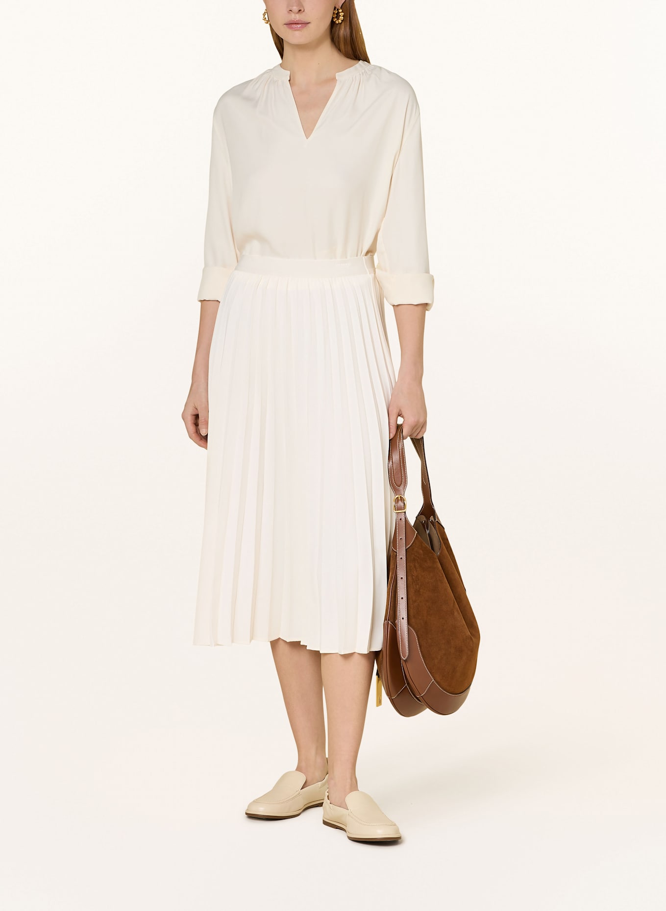TOMMY HILFIGER Plisseerock, Farbe: ECRU (Bild 2)