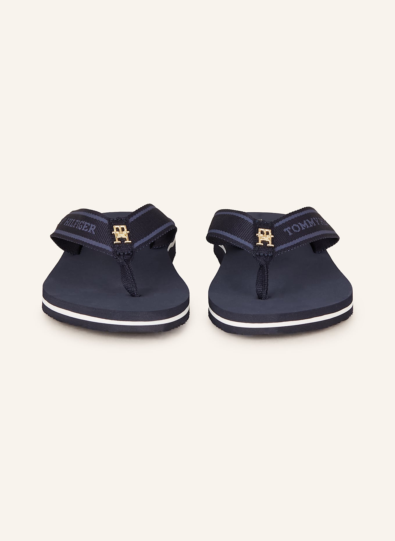 TOMMY HILFIGER Flip flops: DARK BLUE