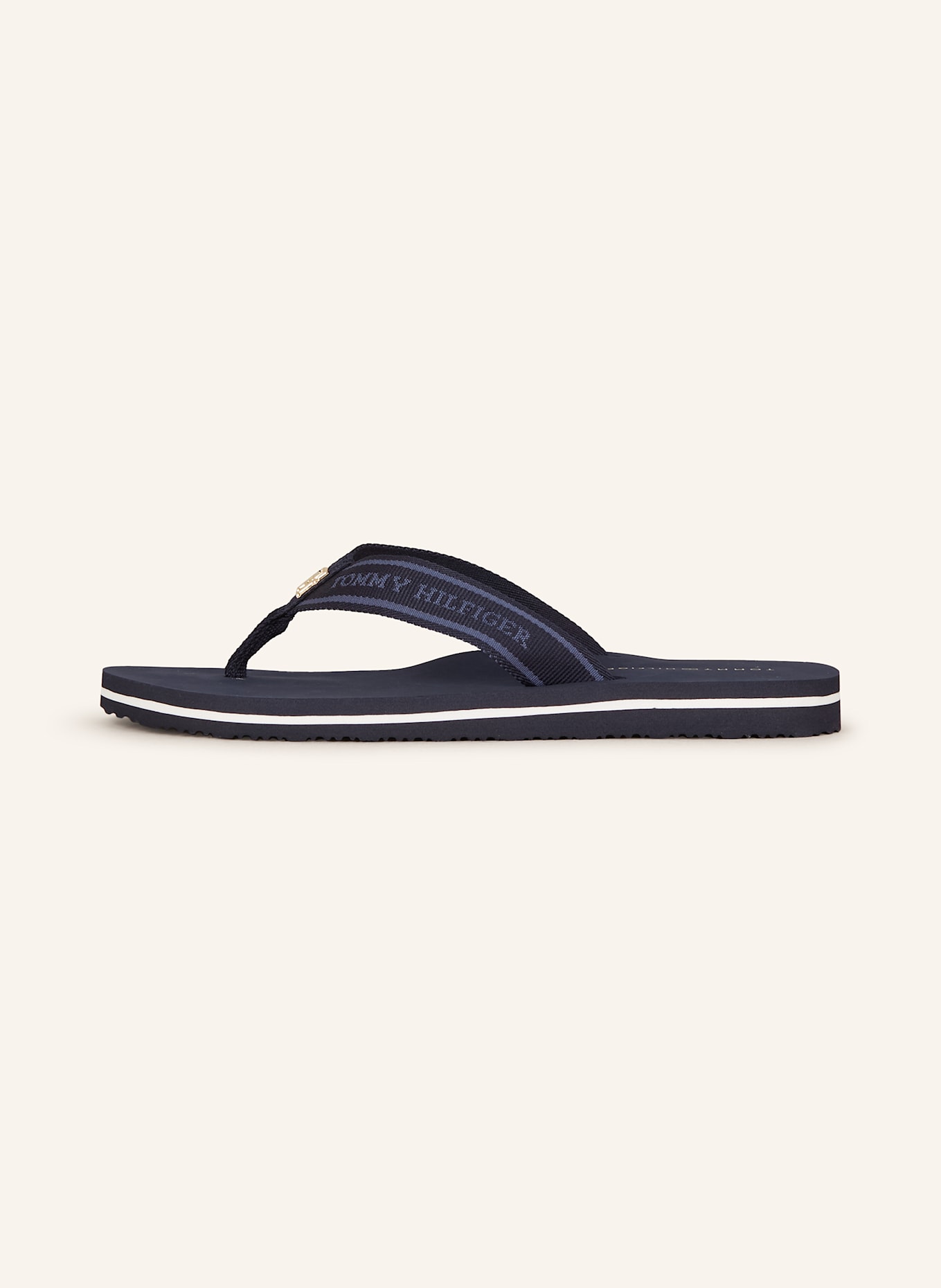 TOMMY HILFIGER Flip flops: DARK BLUE