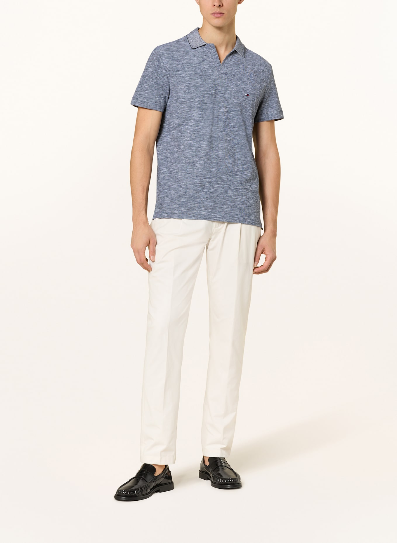 TOMMY HILFIGER Piqué-Poloshirt: BLAU