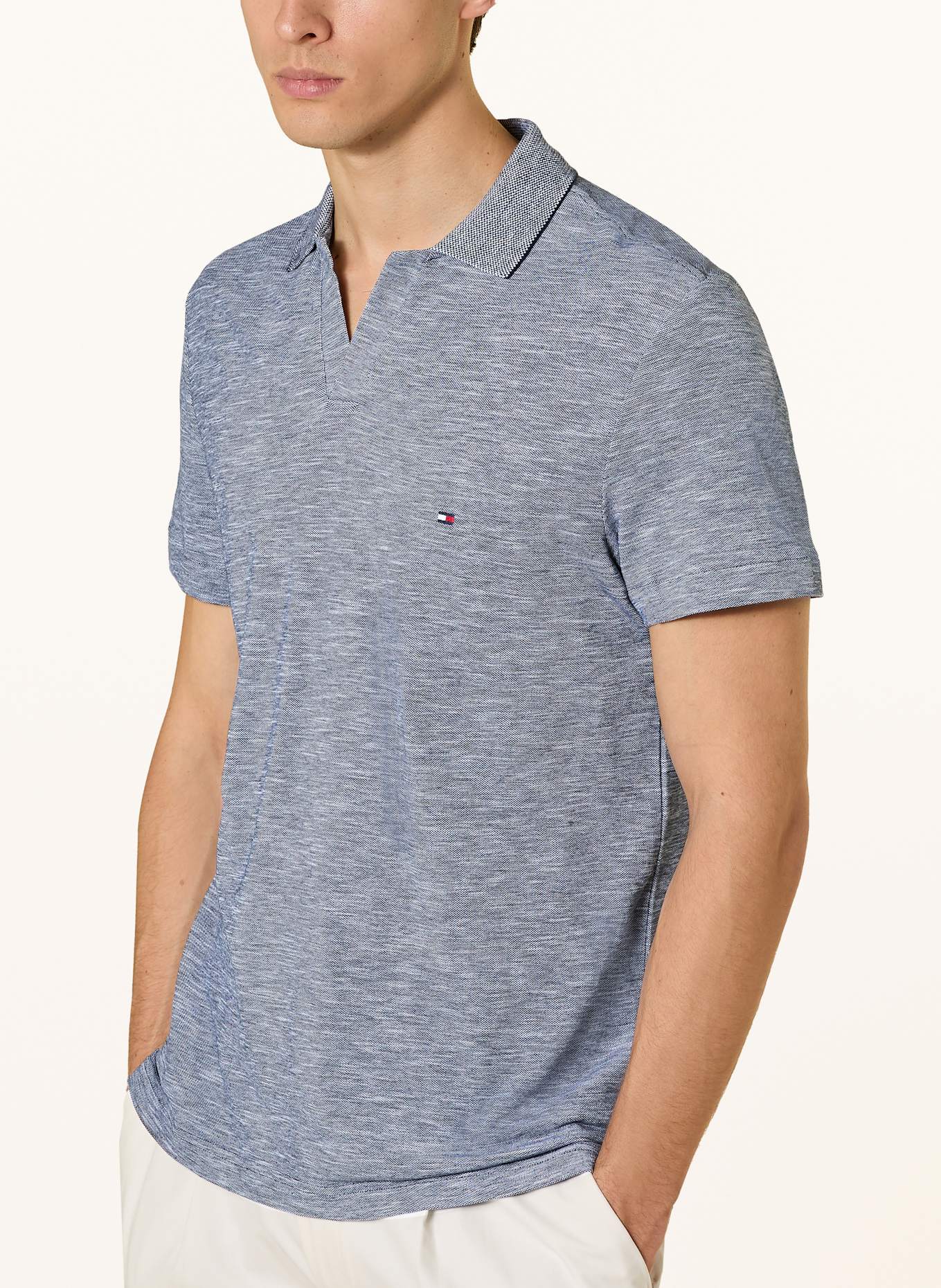 TOMMY HILFIGER Piqué-Poloshirt: BLAU