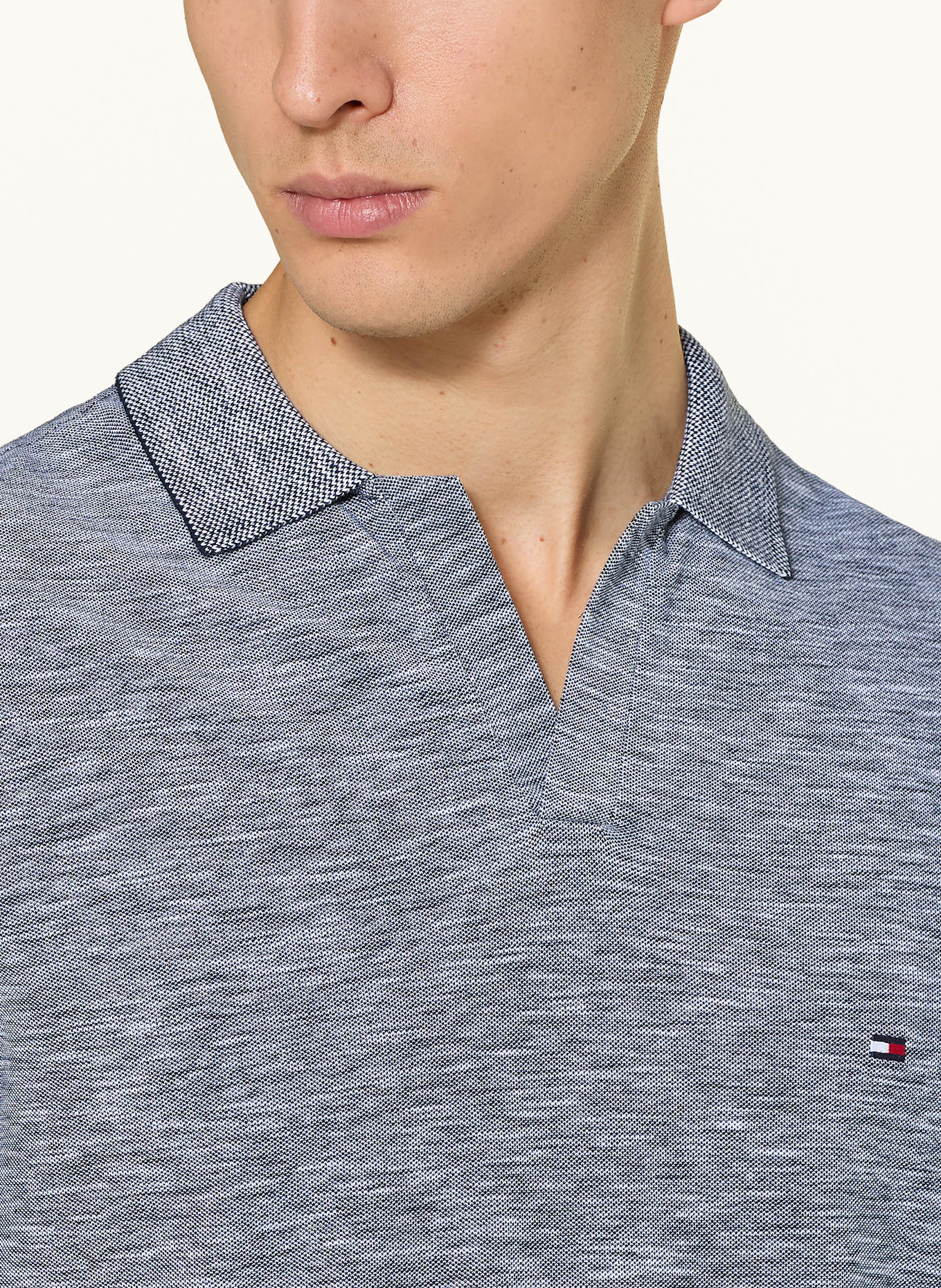 TOMMY HILFIGER Piqué-Poloshirt: BLAU
